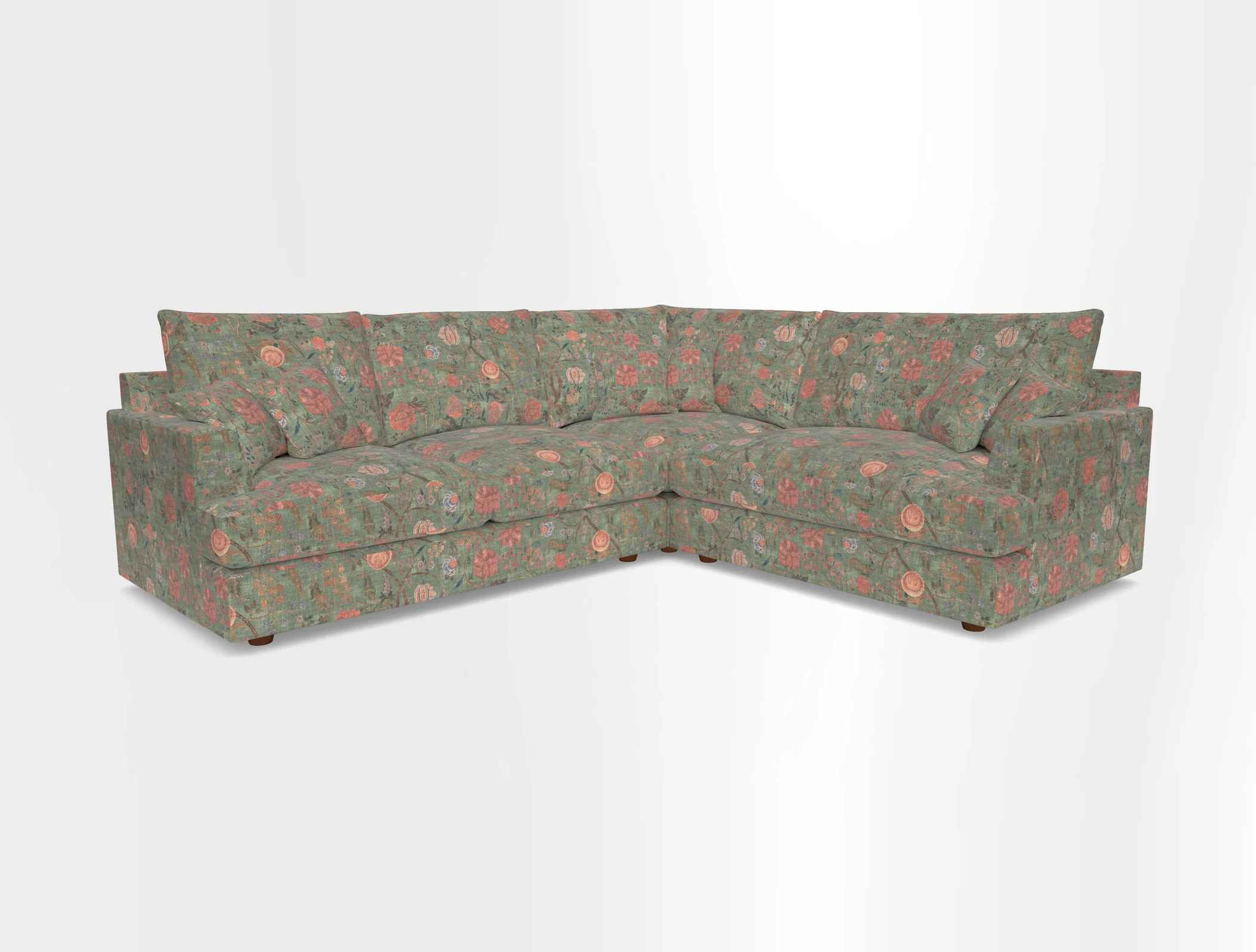 Slingsby Medium Fitted Cover Corner Unit LHF in Two Tone Plain Biscuit.  Loose cover version available