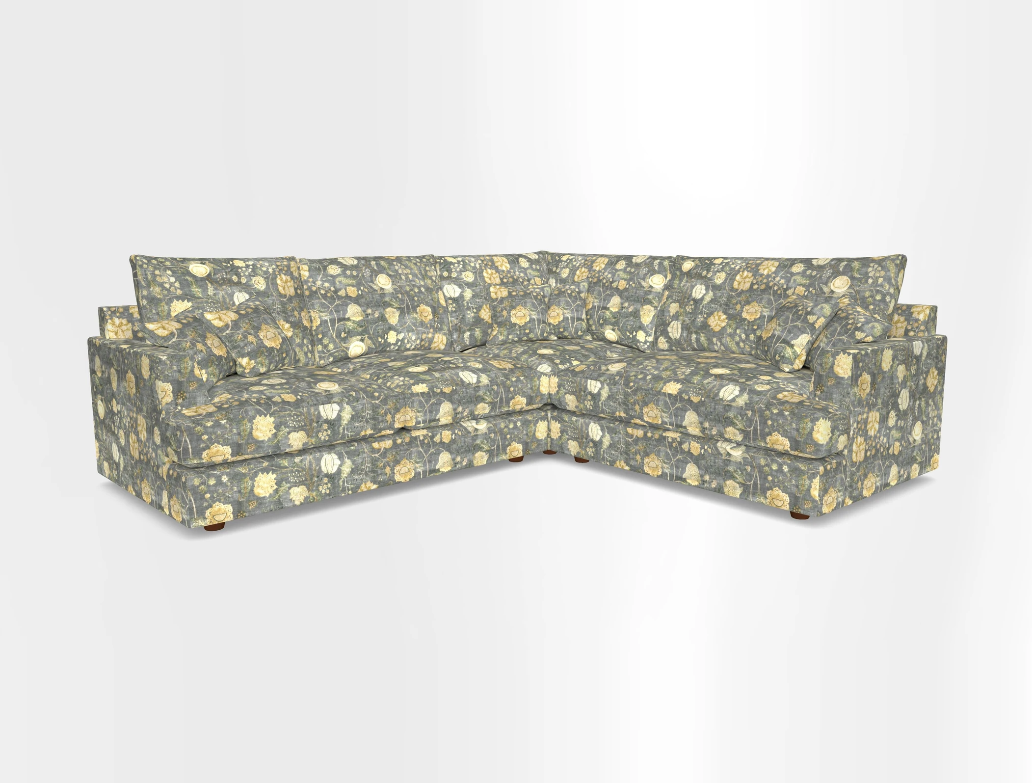 Slingsby Medium Fitted Cover Corner Unit LHF in Two Tone Plain Biscuit.  Loose cover version available