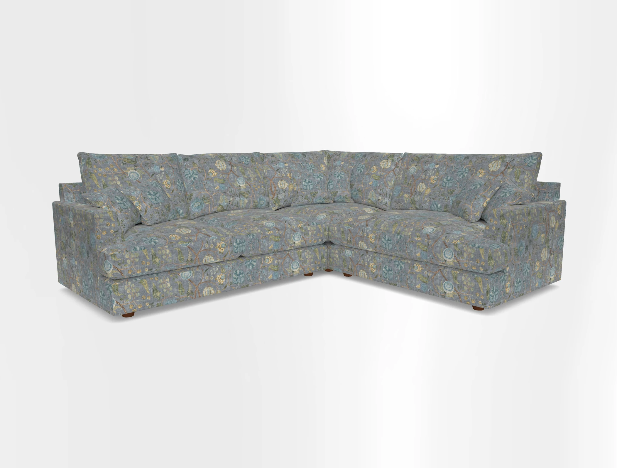 Slingsby Medium Fitted Cover Corner Unit LHF in Two Tone Plain Biscuit.  Loose cover version available