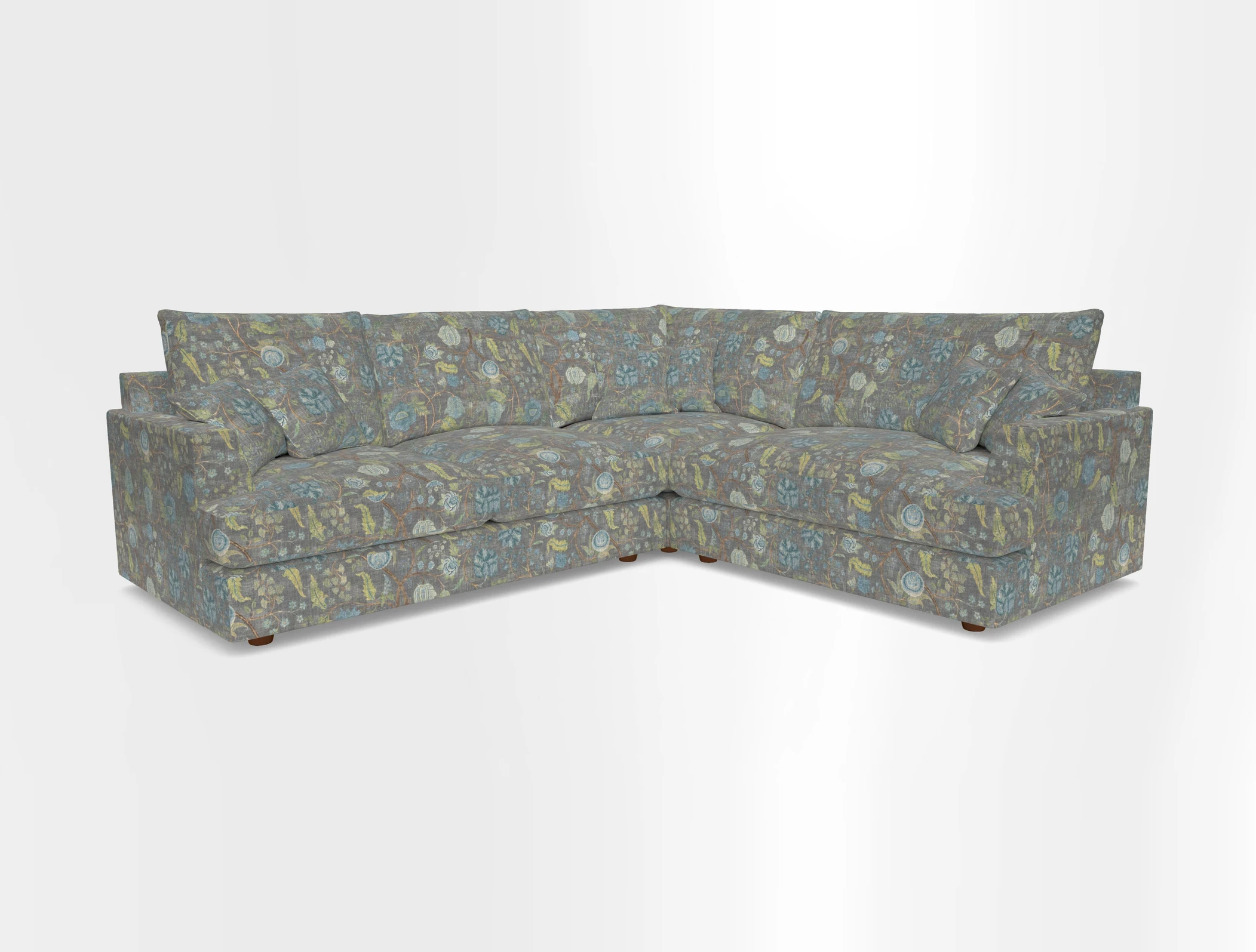 Slingsby Medium Fitted Cover Corner Unit LHF in Two Tone Plain Biscuit.  Loose cover version available