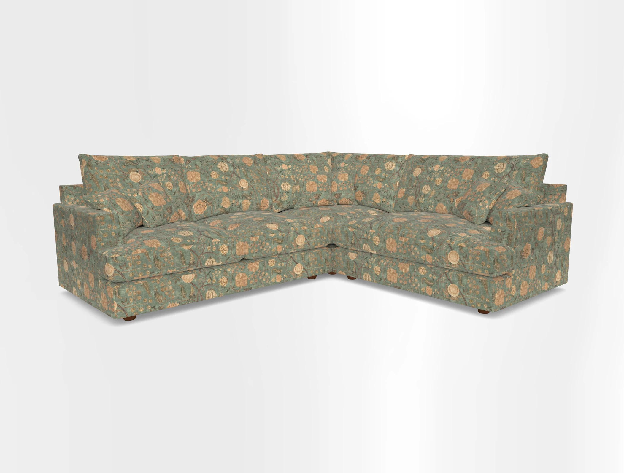 Slingsby Medium Fitted Cover Corner Unit LHF in Two Tone Plain Biscuit.  Loose cover version available