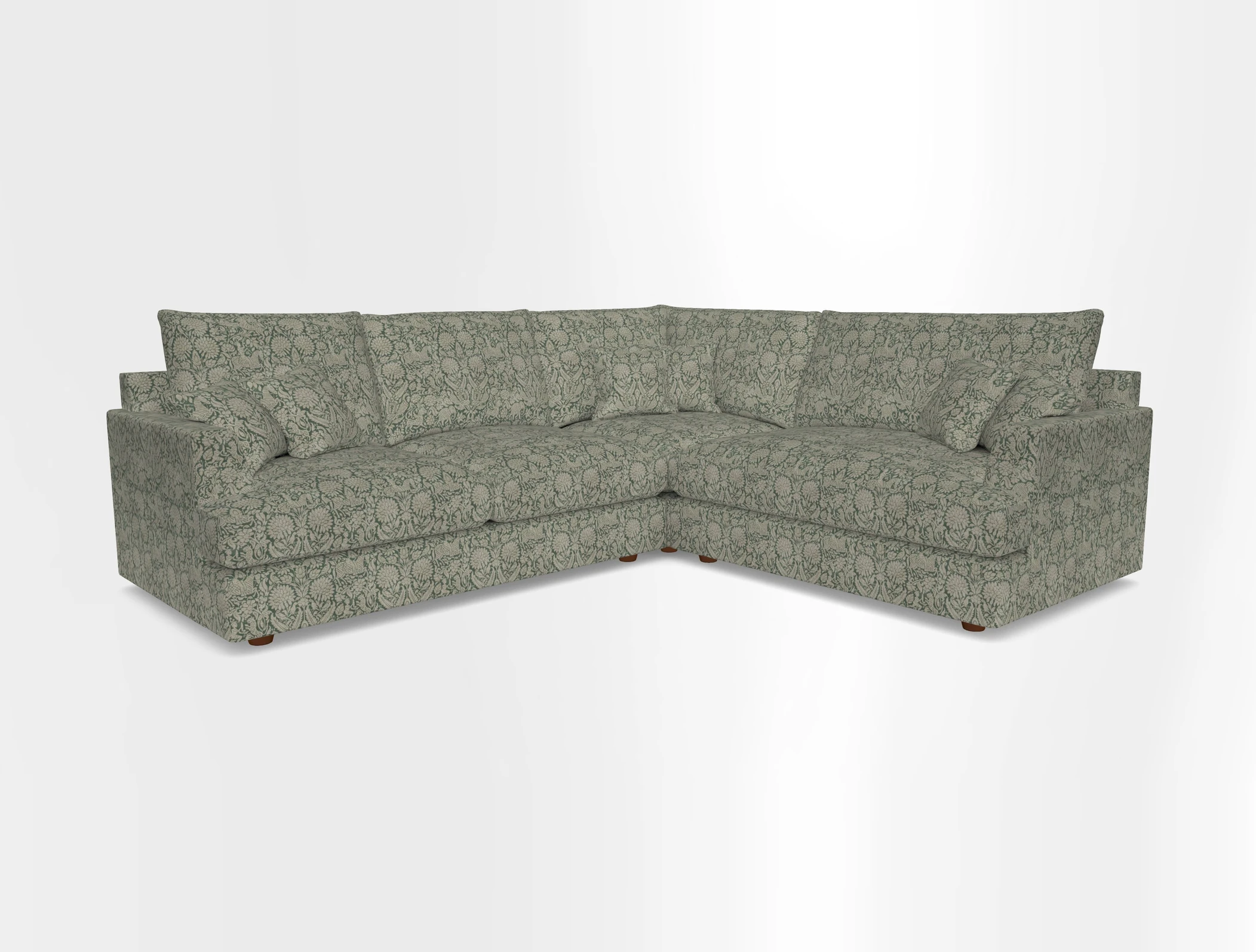 Slingsby Medium Fitted Cover Corner Unit LHF in Two Tone Plain Biscuit.  Loose cover version available