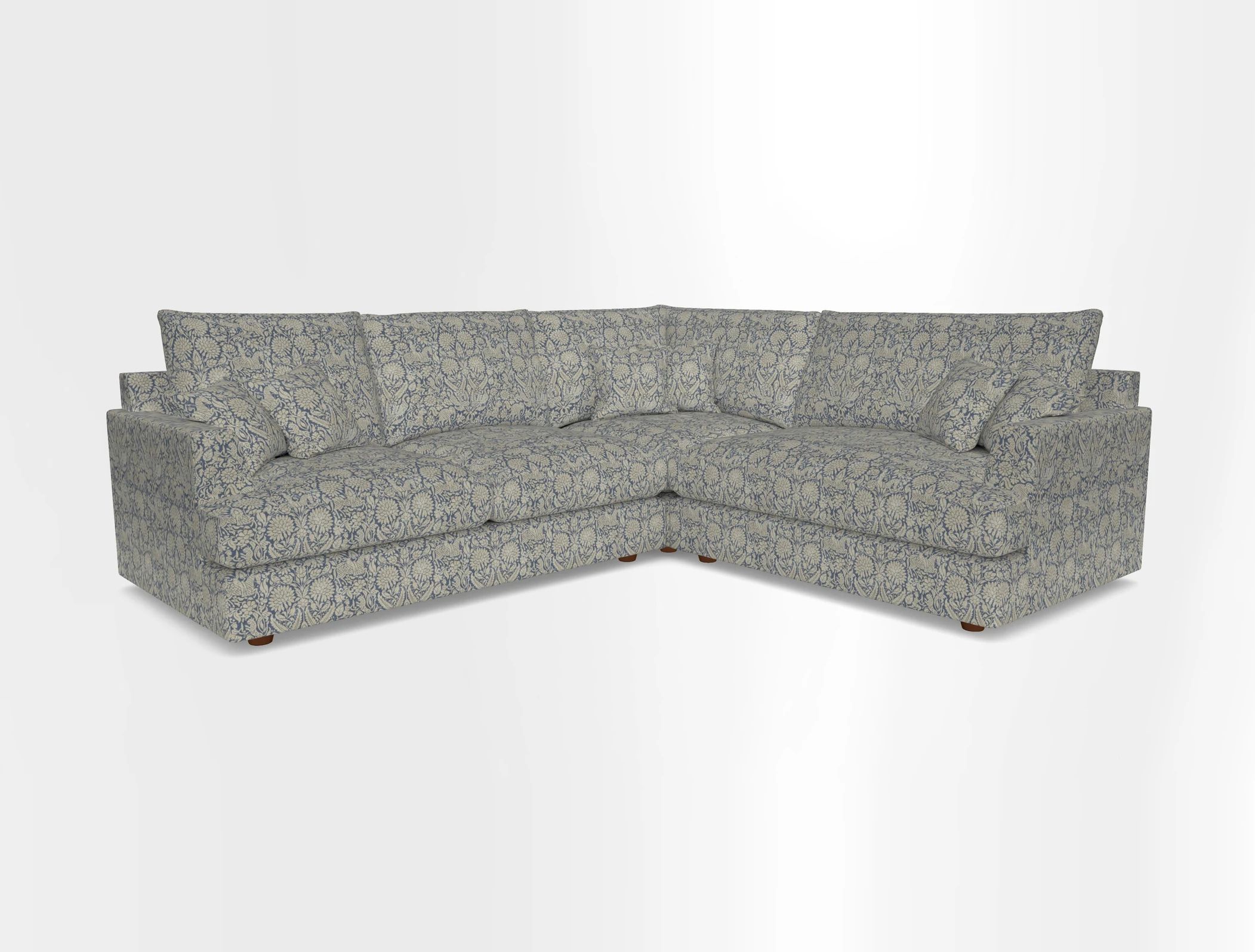 Slingsby Medium Fitted Cover Corner Unit LHF in Two Tone Plain Biscuit.  Loose cover version available