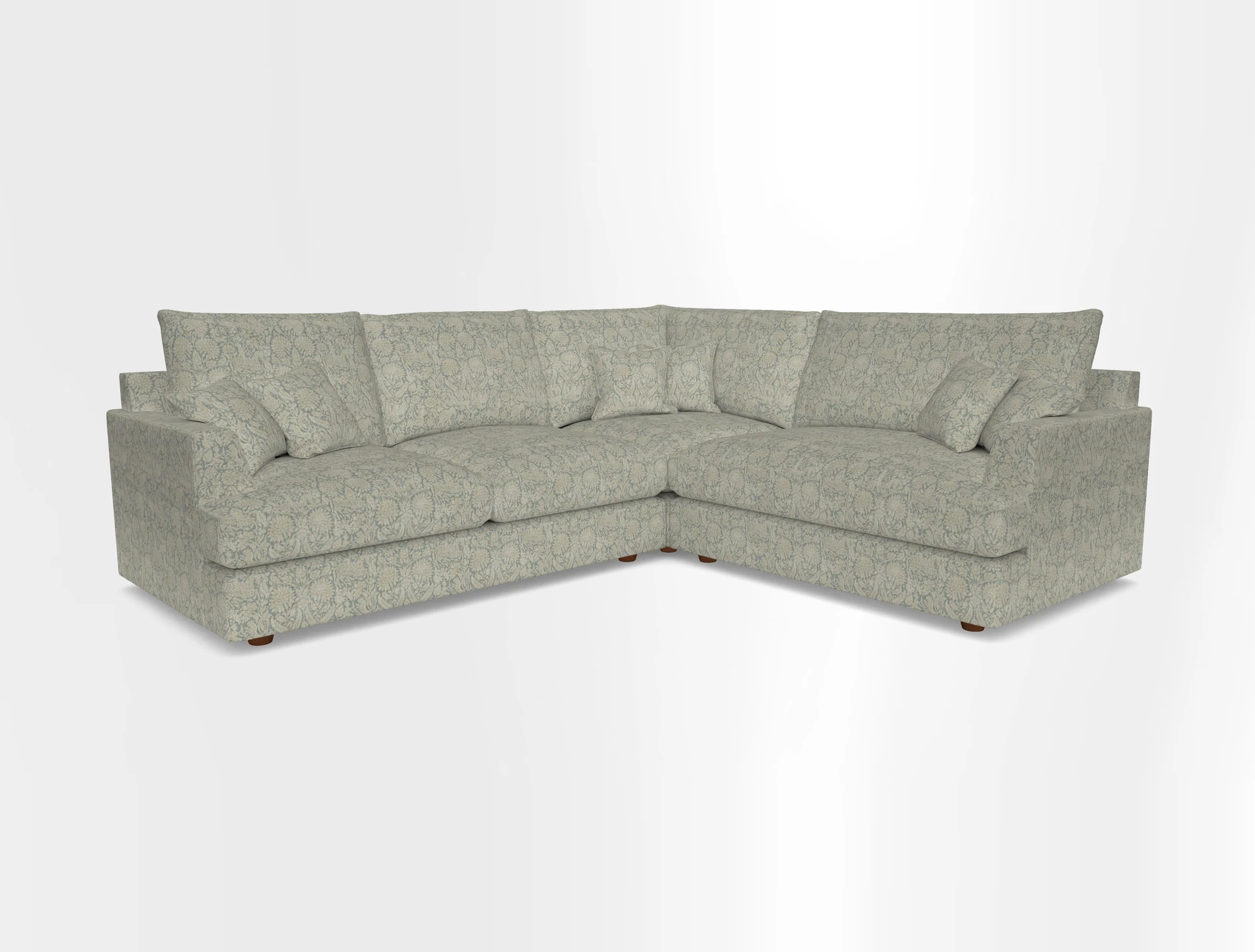 Slingsby Medium Fitted Cover Corner Unit LHF in Two Tone Plain Biscuit.  Loose cover version available