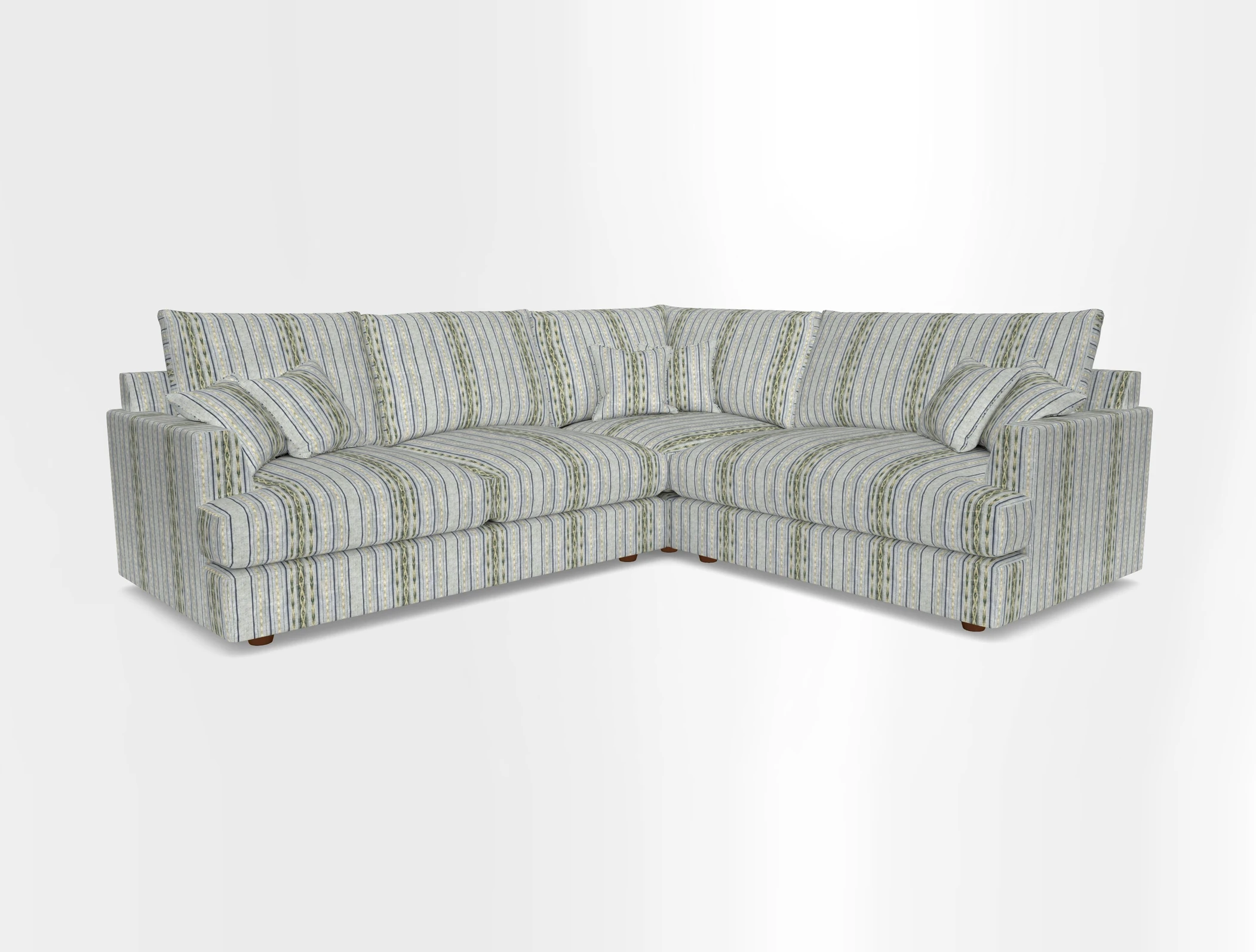 Slingsby Medium Fitted Cover Corner Unit LHF in Two Tone Plain Biscuit.  Loose cover version available