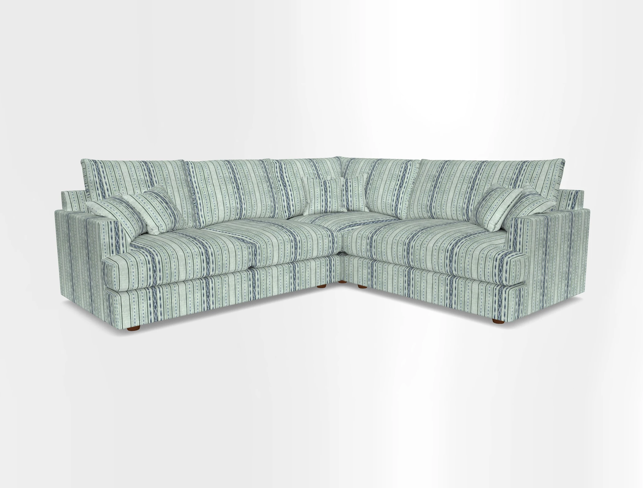 Slingsby Medium Fitted Cover Corner Unit LHF in Two Tone Plain Biscuit.  Loose cover version available