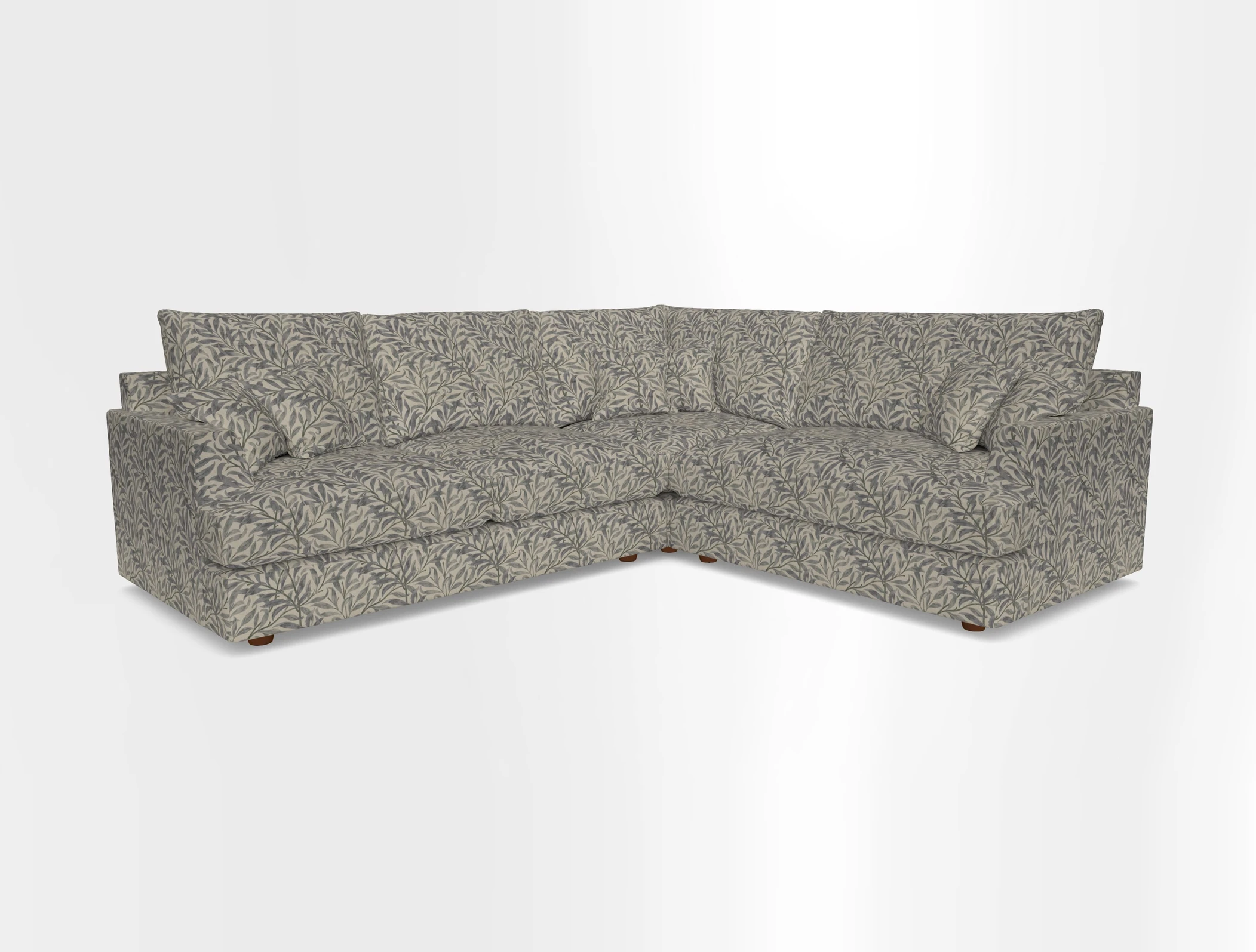 Slingsby Medium Fitted Cover Corner Unit LHF in Two Tone Plain Biscuit.  Loose cover version available