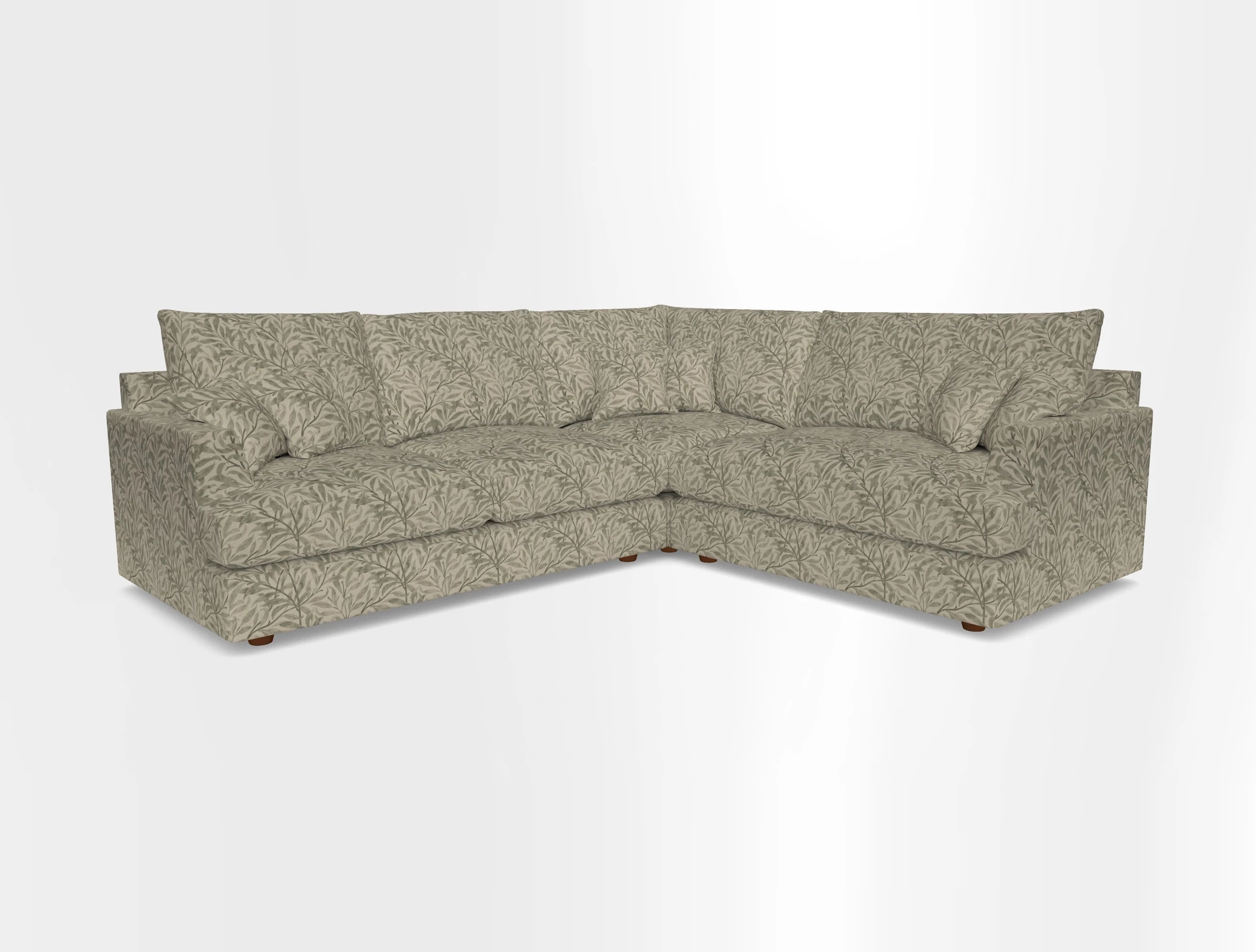 Slingsby Medium Fitted Cover Corner Unit LHF in Two Tone Plain Biscuit.  Loose cover version available