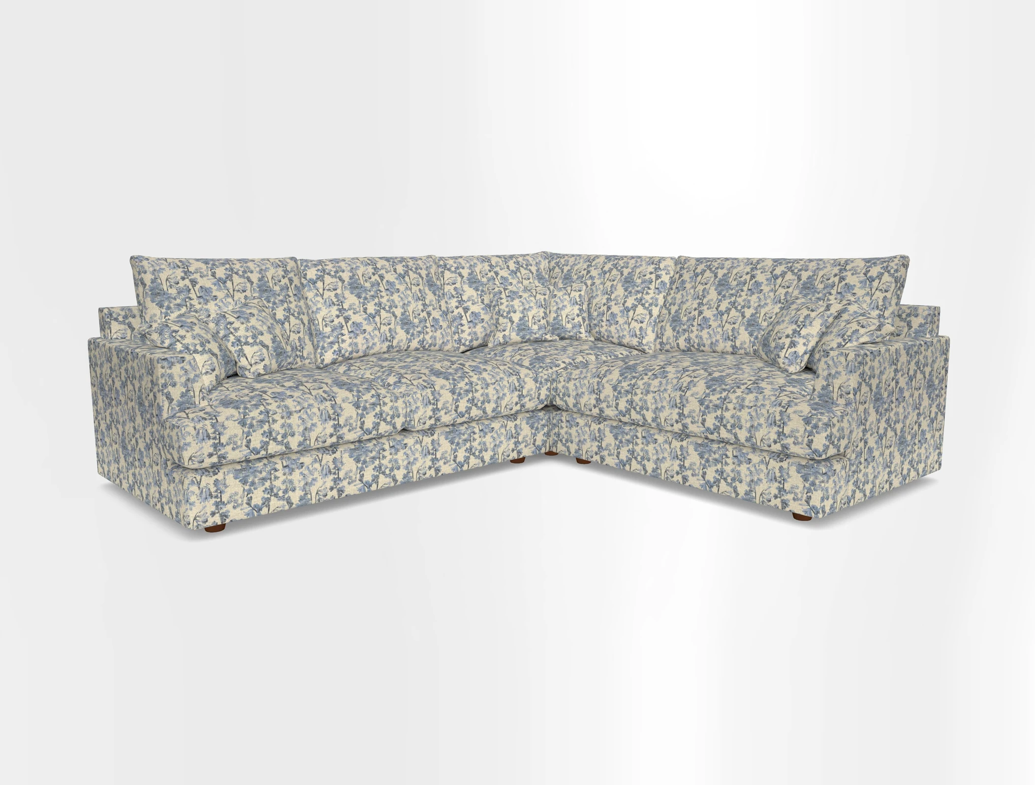 Slingsby Medium Fitted Cover Corner Unit LHF in Two Tone Plain Biscuit.  Loose cover version available