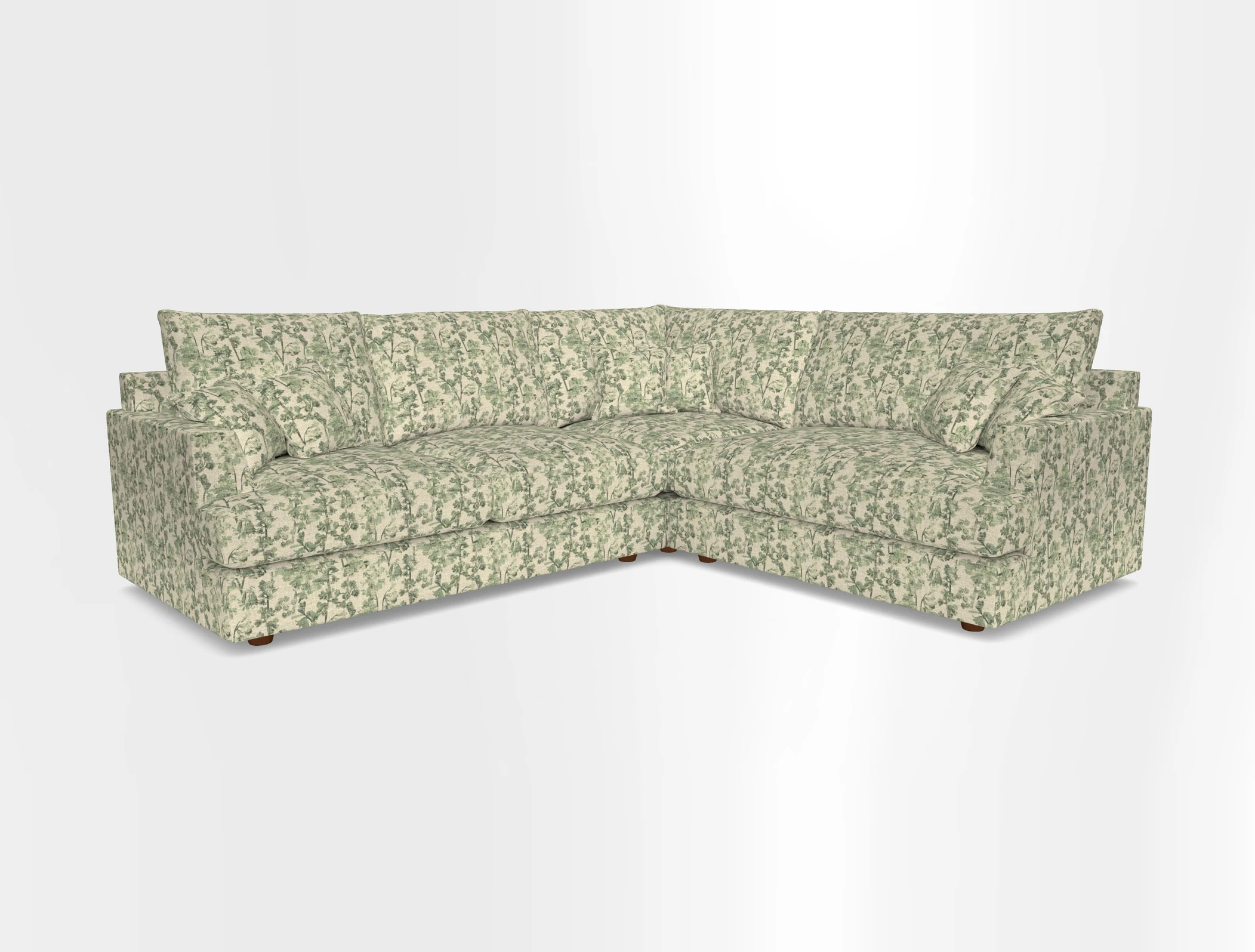 Slingsby Medium Fitted Cover Corner Unit LHF in Two Tone Plain Biscuit.  Loose cover version available