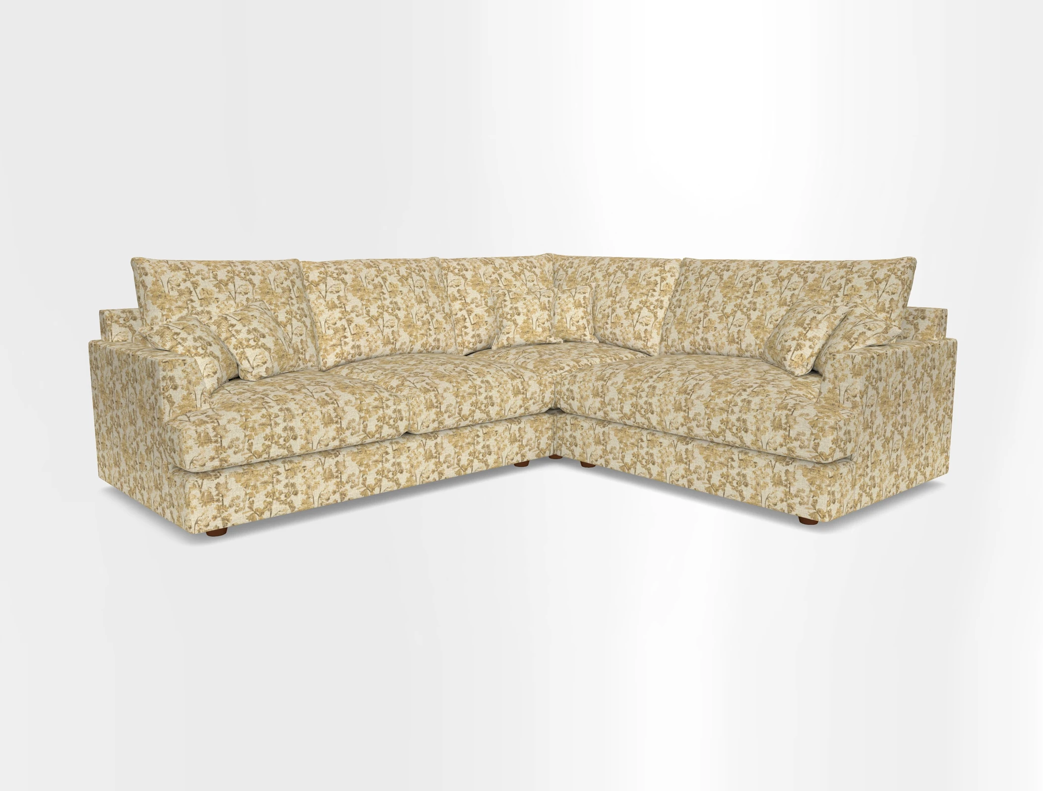Slingsby Medium Fitted Cover Corner Unit LHF in Two Tone Plain Biscuit.  Loose cover version available
