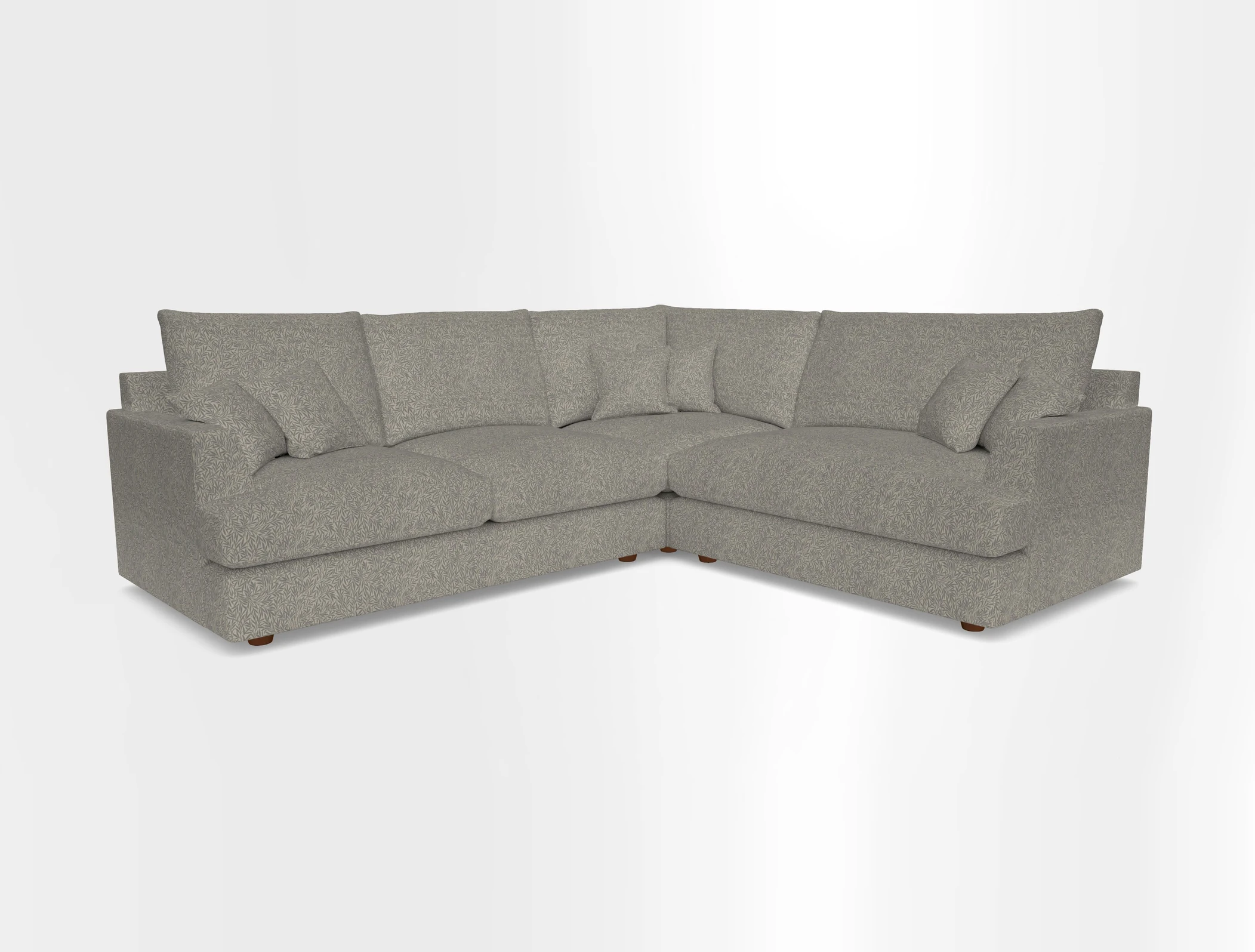 Slingsby Medium Fitted Cover Corner Unit LHF in Two Tone Plain Biscuit.  Loose cover version available