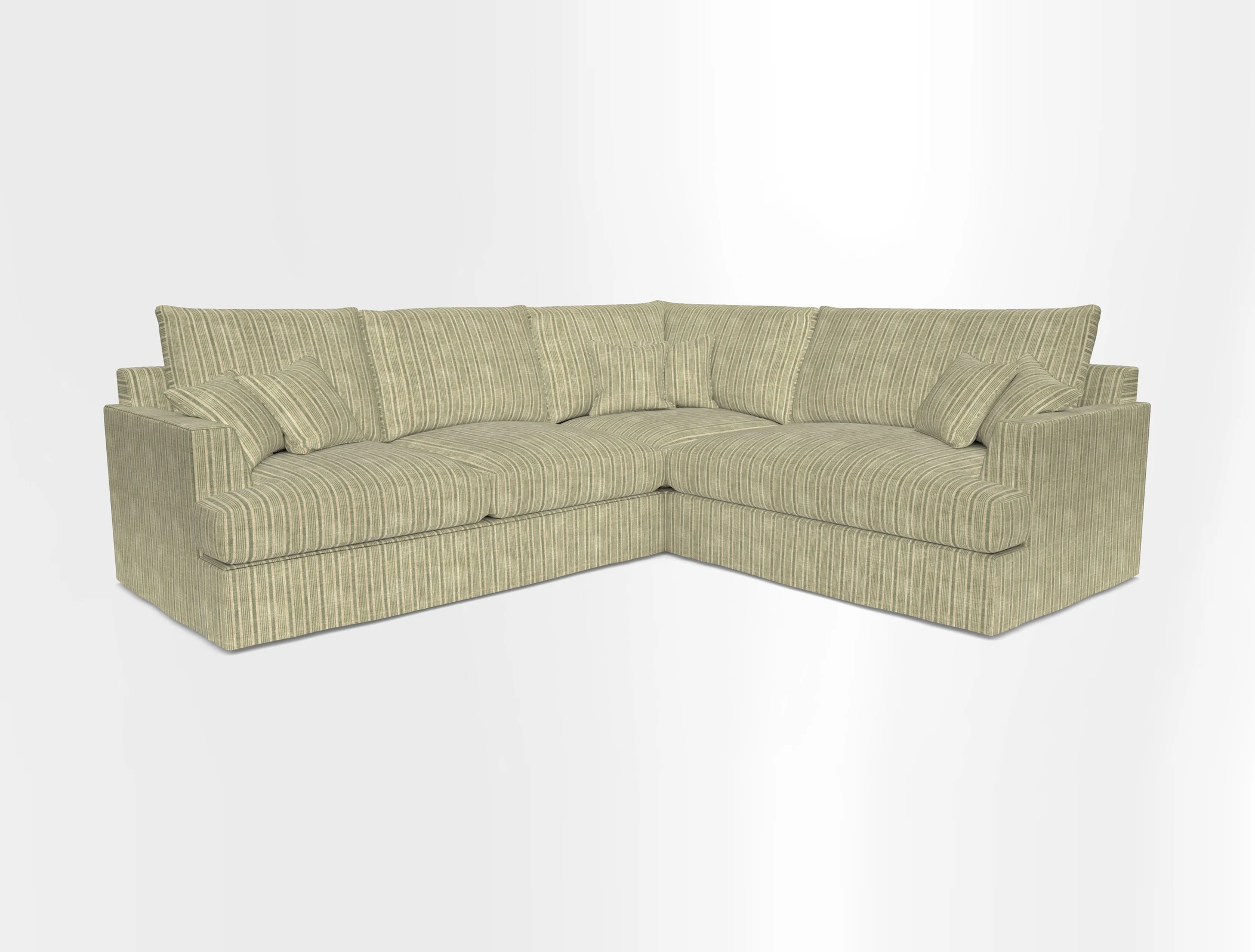 Slingsby Medium Fitted Cover Corner Unit LHF in Two Tone Plain Biscuit.  Loose cover version available