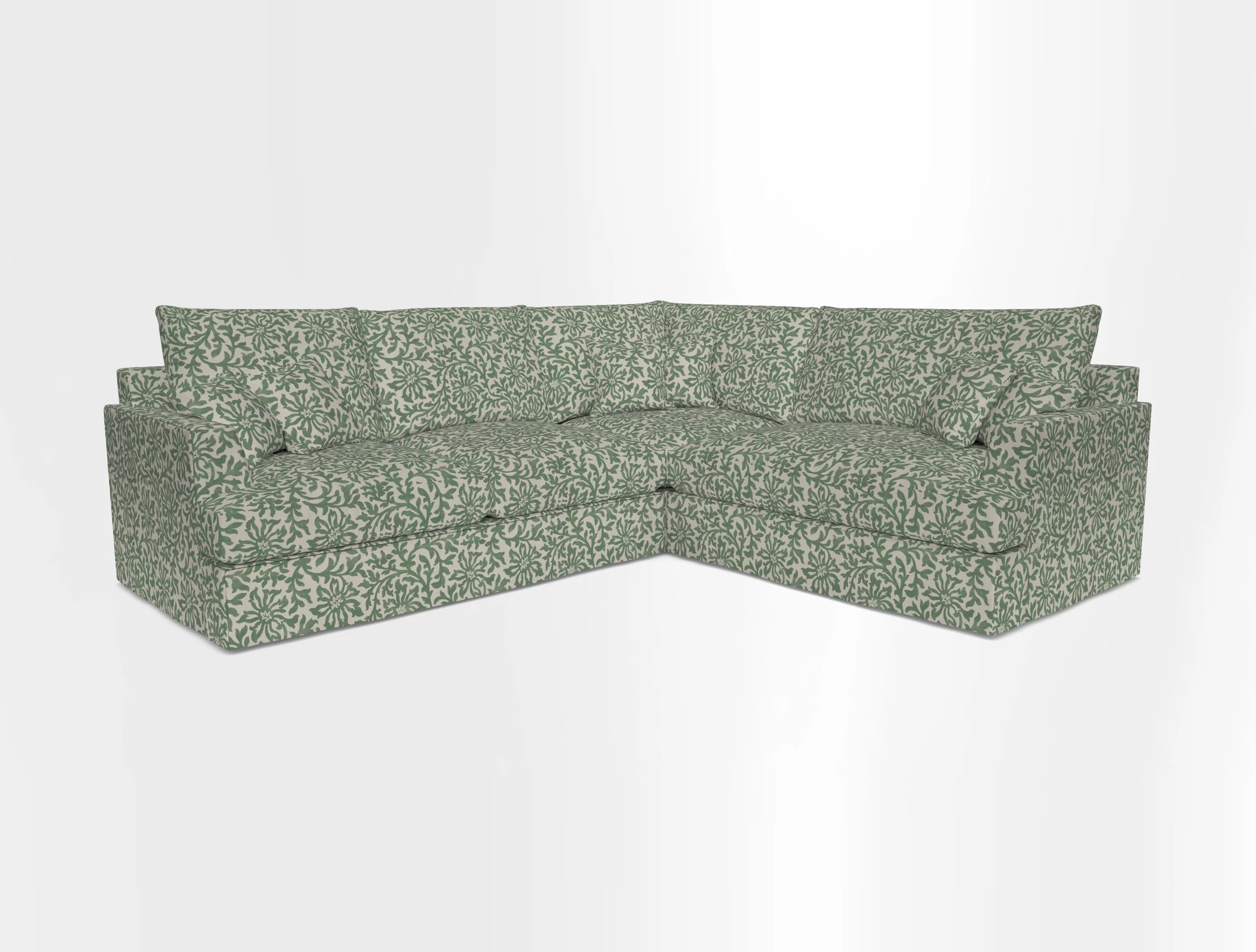 Slingsby Medium Fitted Cover Corner Unit LHF in Two Tone Plain Biscuit.  Loose cover version available