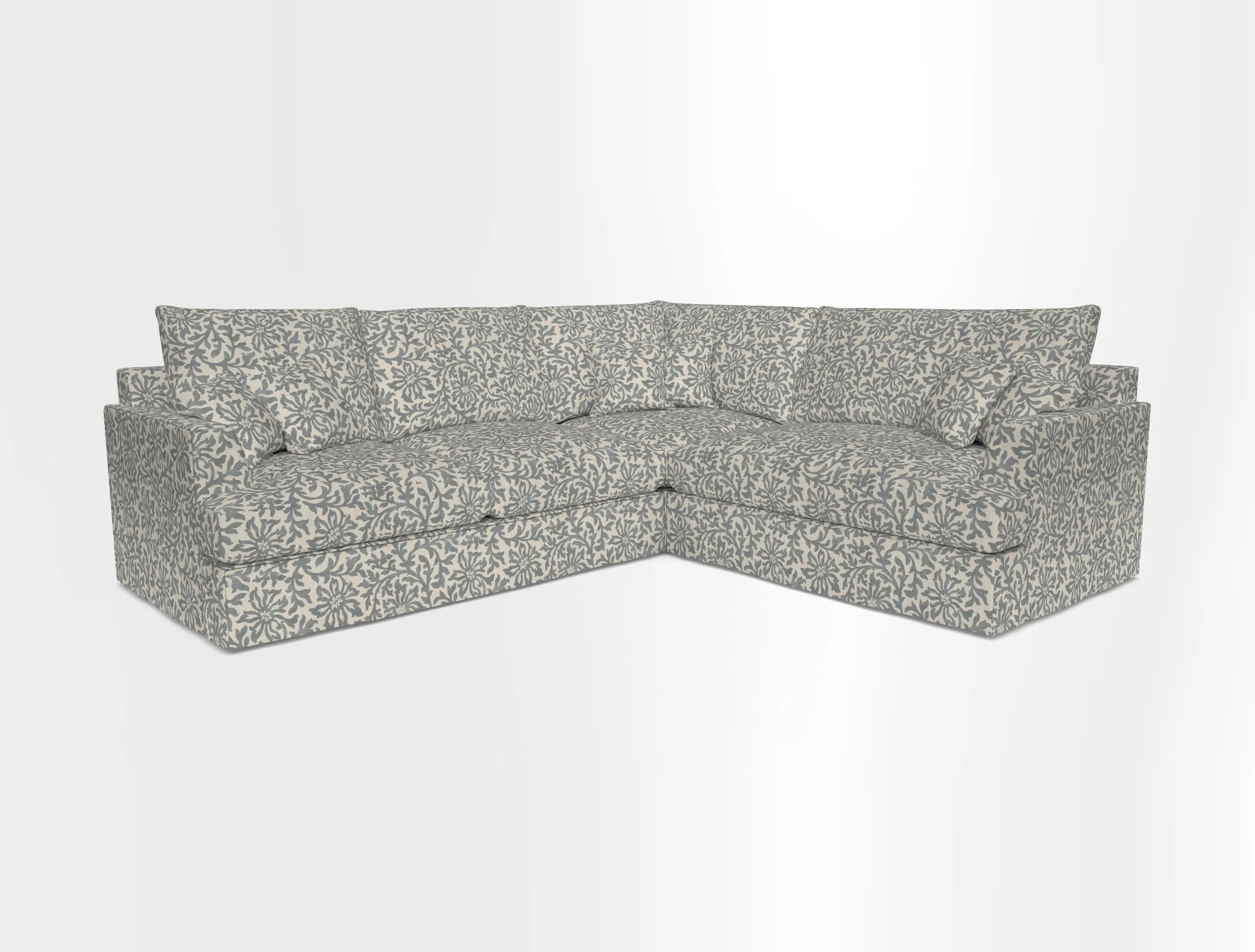 Slingsby Medium Fitted Cover Corner Unit LHF in Two Tone Plain Biscuit.  Loose cover version available