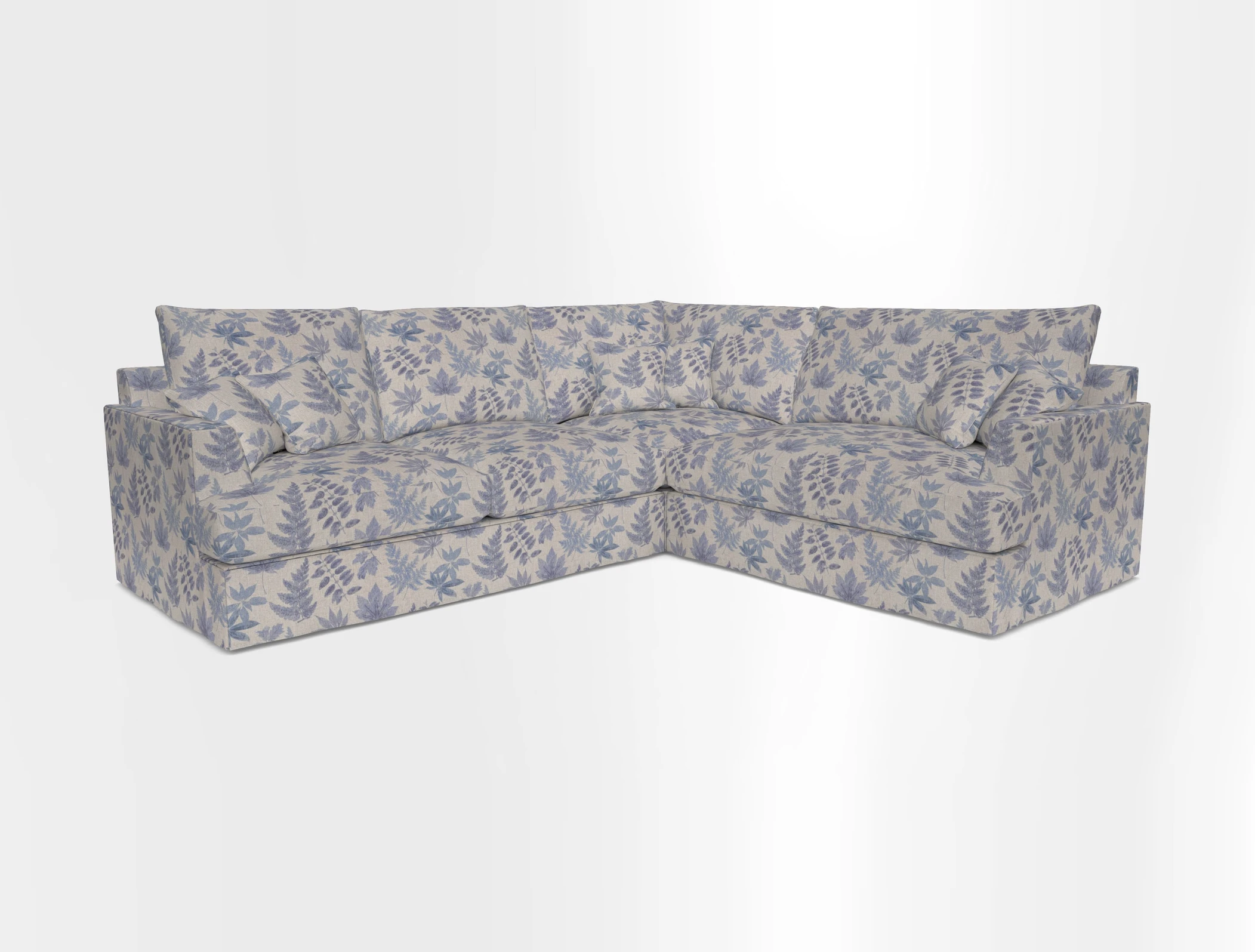 Slingsby Medium Fitted Cover Corner Unit LHF in Two Tone Plain Biscuit.  Loose cover version available