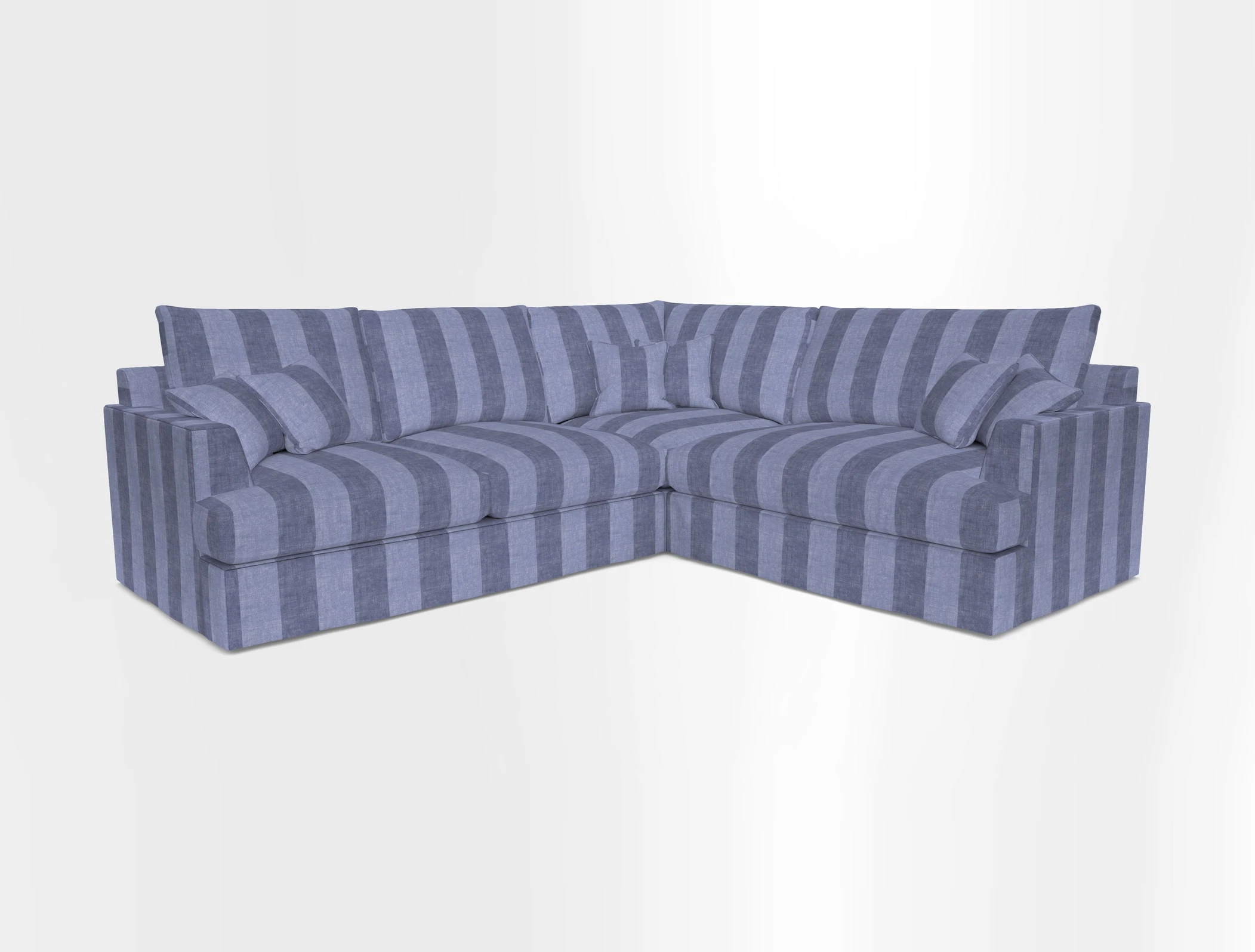 Slingsby Medium Fitted Cover Corner Unit LHF in Two Tone Plain Biscuit.  Loose cover version available
