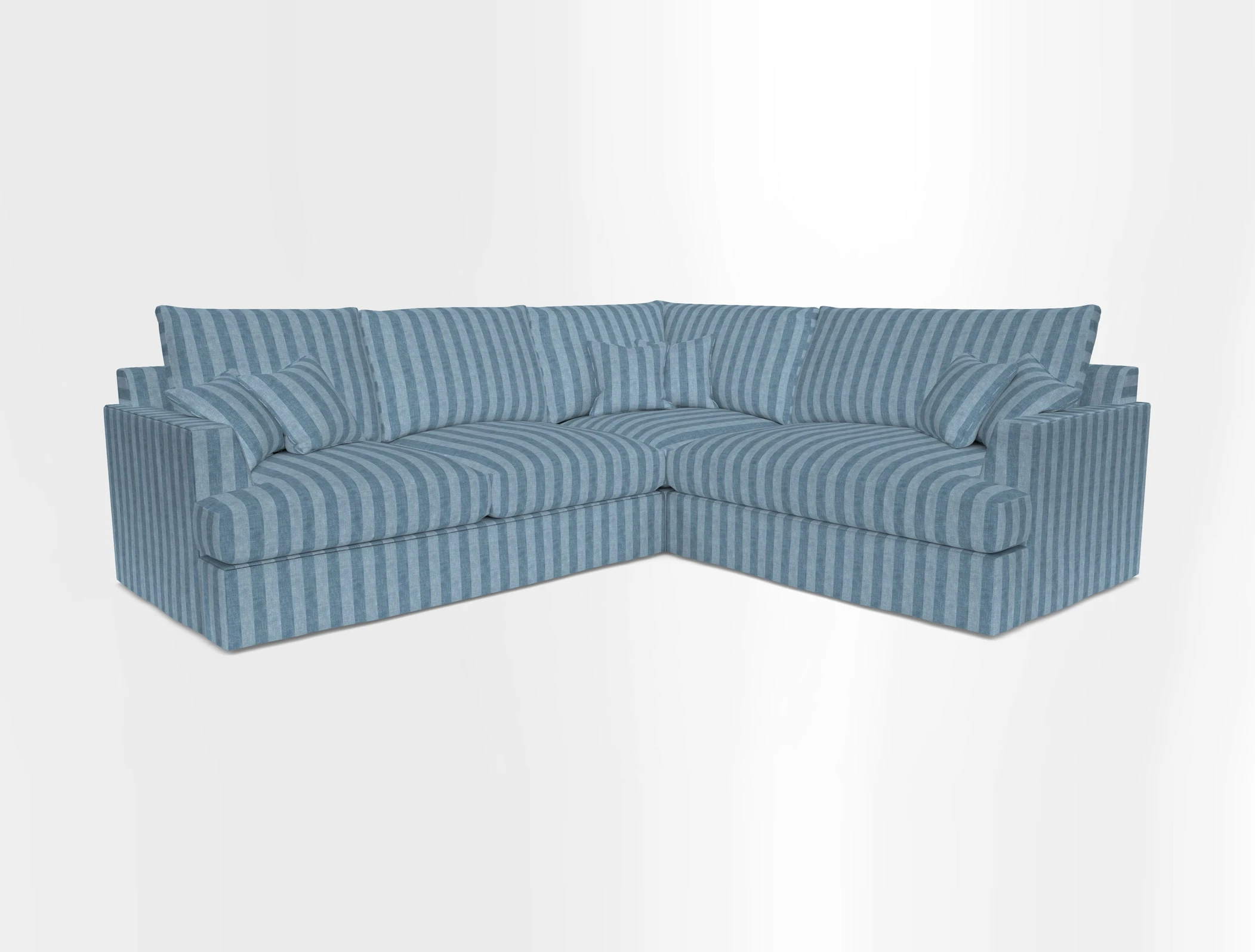 Slingsby Medium Fitted Cover Corner Unit LHF in Two Tone Plain Biscuit.  Loose cover version available