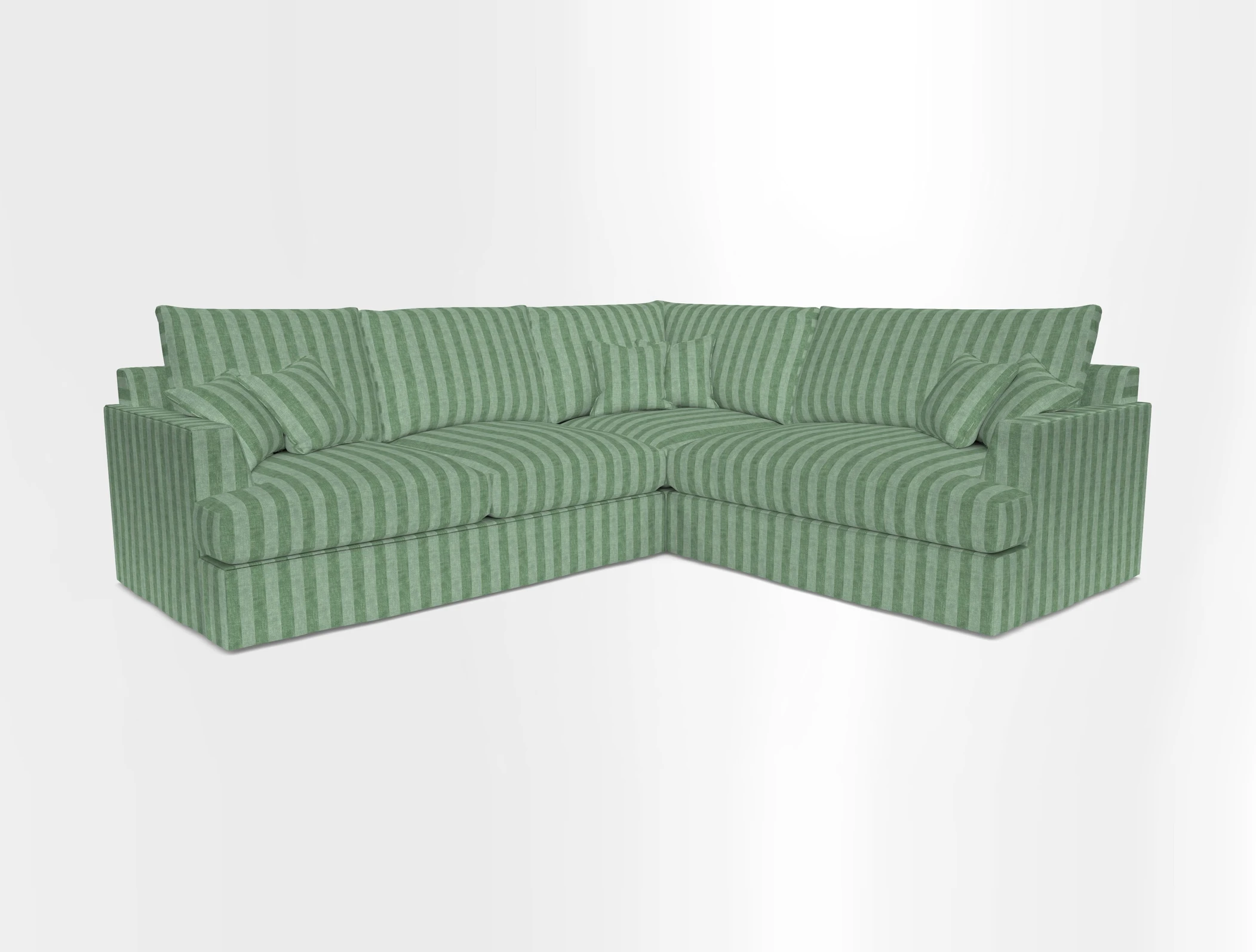 Slingsby Medium Fitted Cover Corner Unit LHF in Two Tone Plain Biscuit.  Loose cover version available