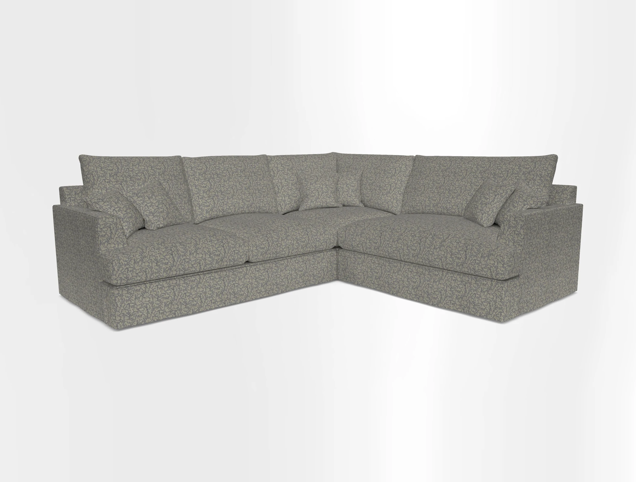 Slingsby Medium Fitted Cover Corner Unit LHF in Two Tone Plain Biscuit.  Loose cover version available
