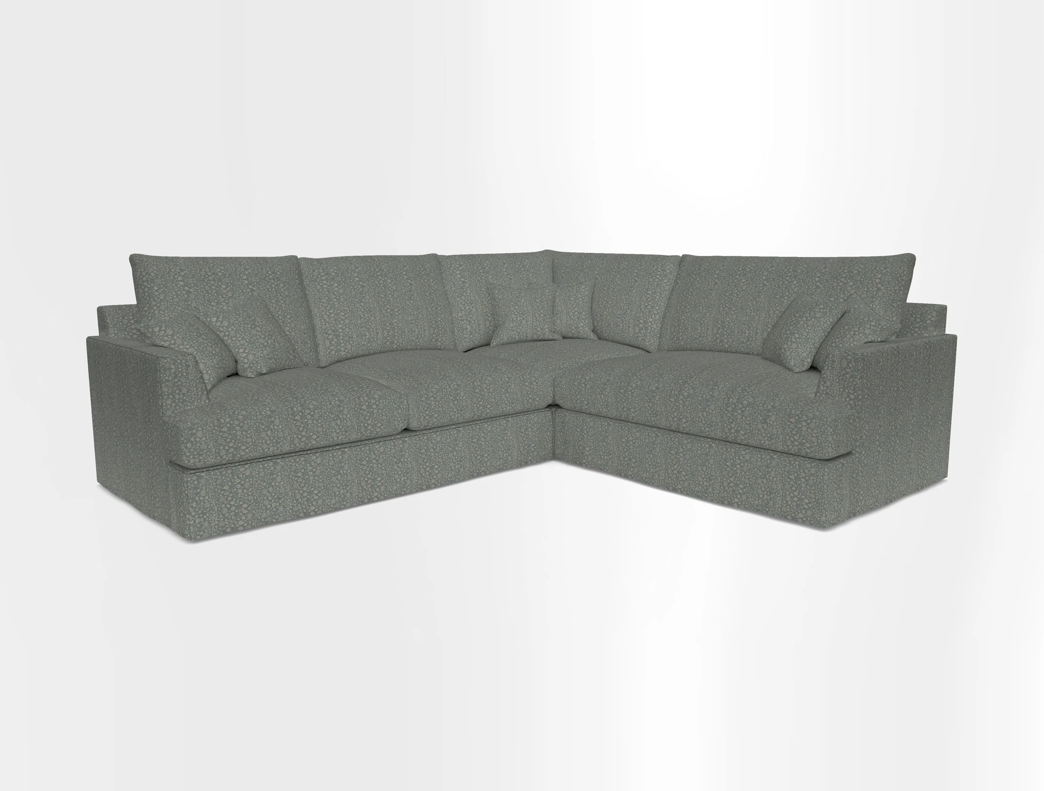 Slingsby Medium Fitted Cover Corner Unit LHF in Two Tone Plain Biscuit.  Loose cover version available