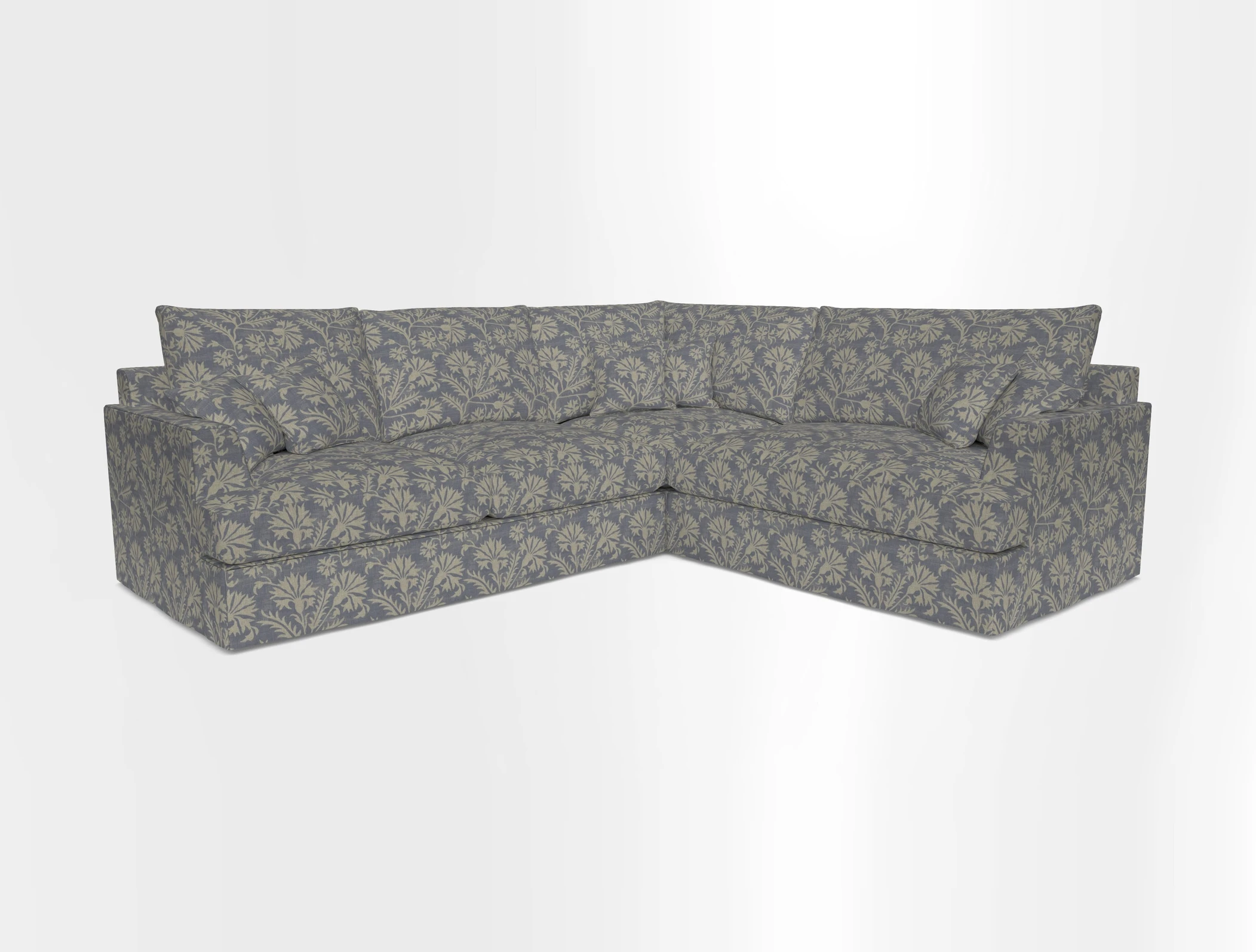 Slingsby Medium Fitted Cover Corner Unit LHF in Two Tone Plain Biscuit.  Loose cover version available