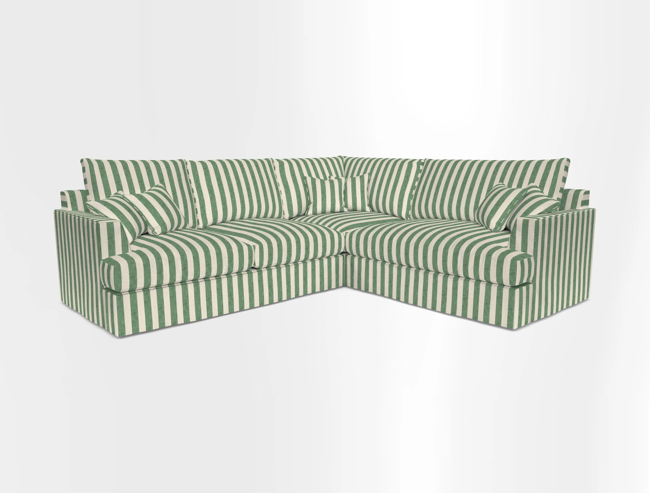 Slingsby Medium Fitted Cover Corner Unit LHF in Two Tone Plain Biscuit.  Loose cover version available