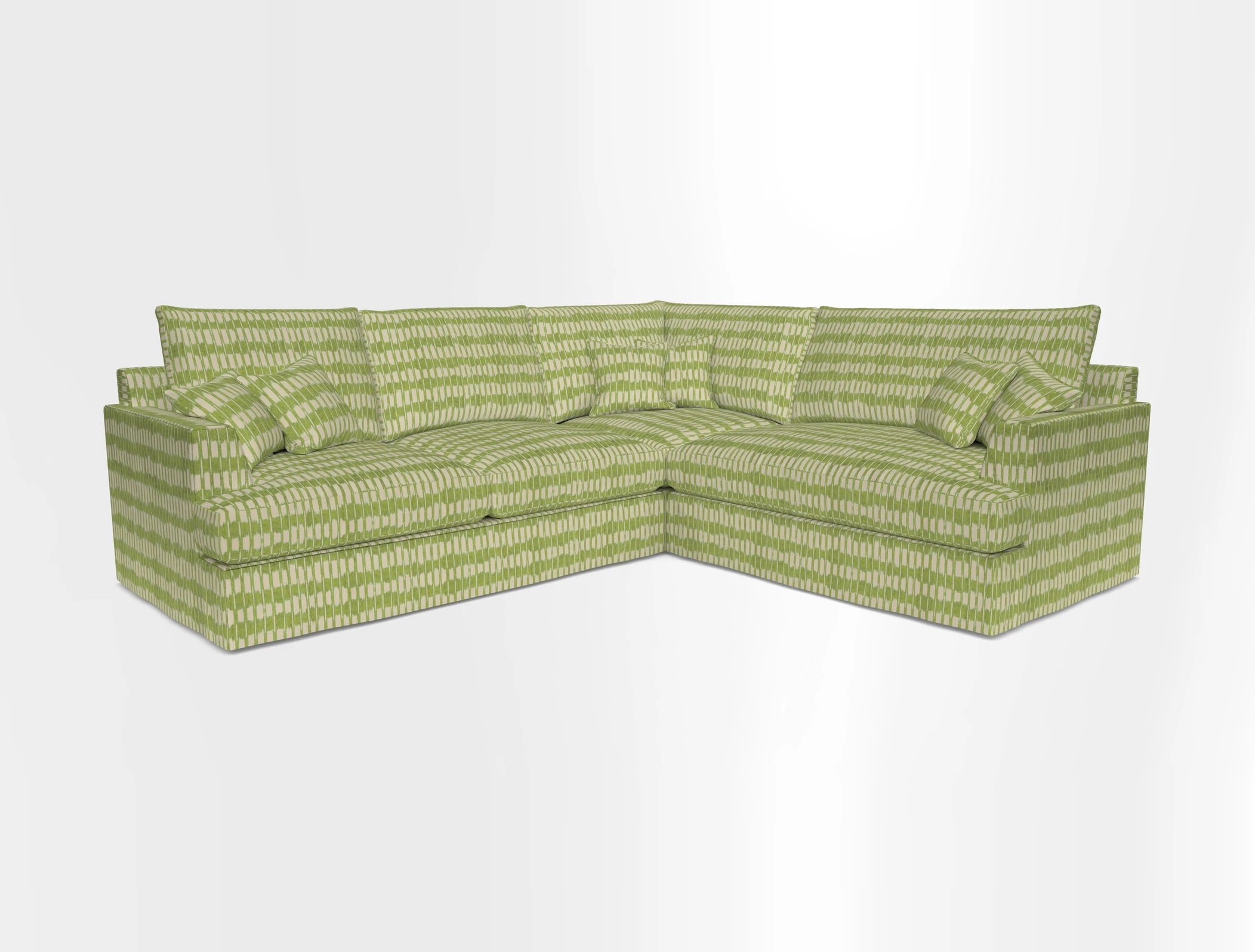 Slingsby Medium Fitted Cover Corner Unit LHF in Two Tone Plain Biscuit.  Loose cover version available