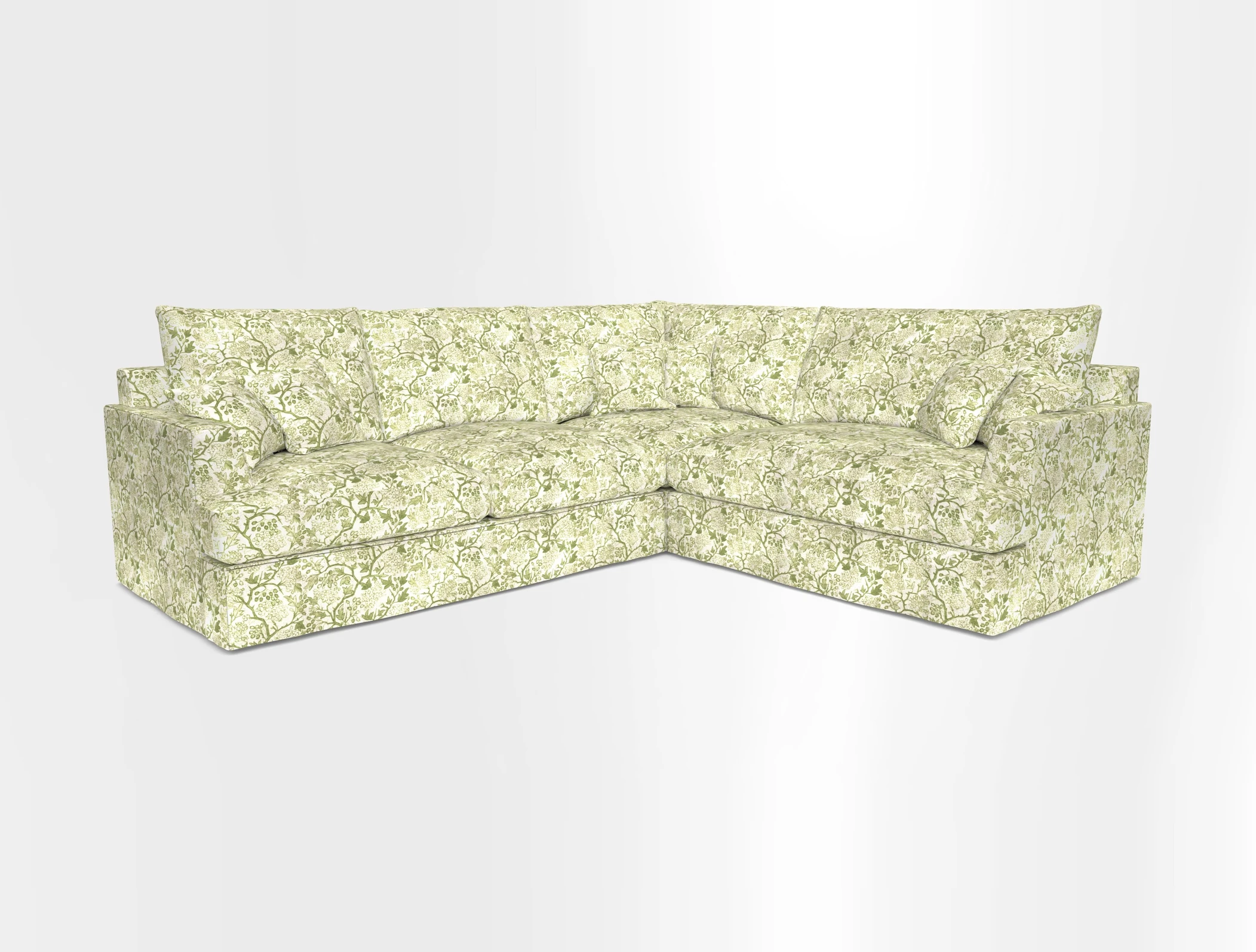 Slingsby Medium Fitted Cover Corner Unit LHF in Two Tone Plain Biscuit.  Loose cover version available