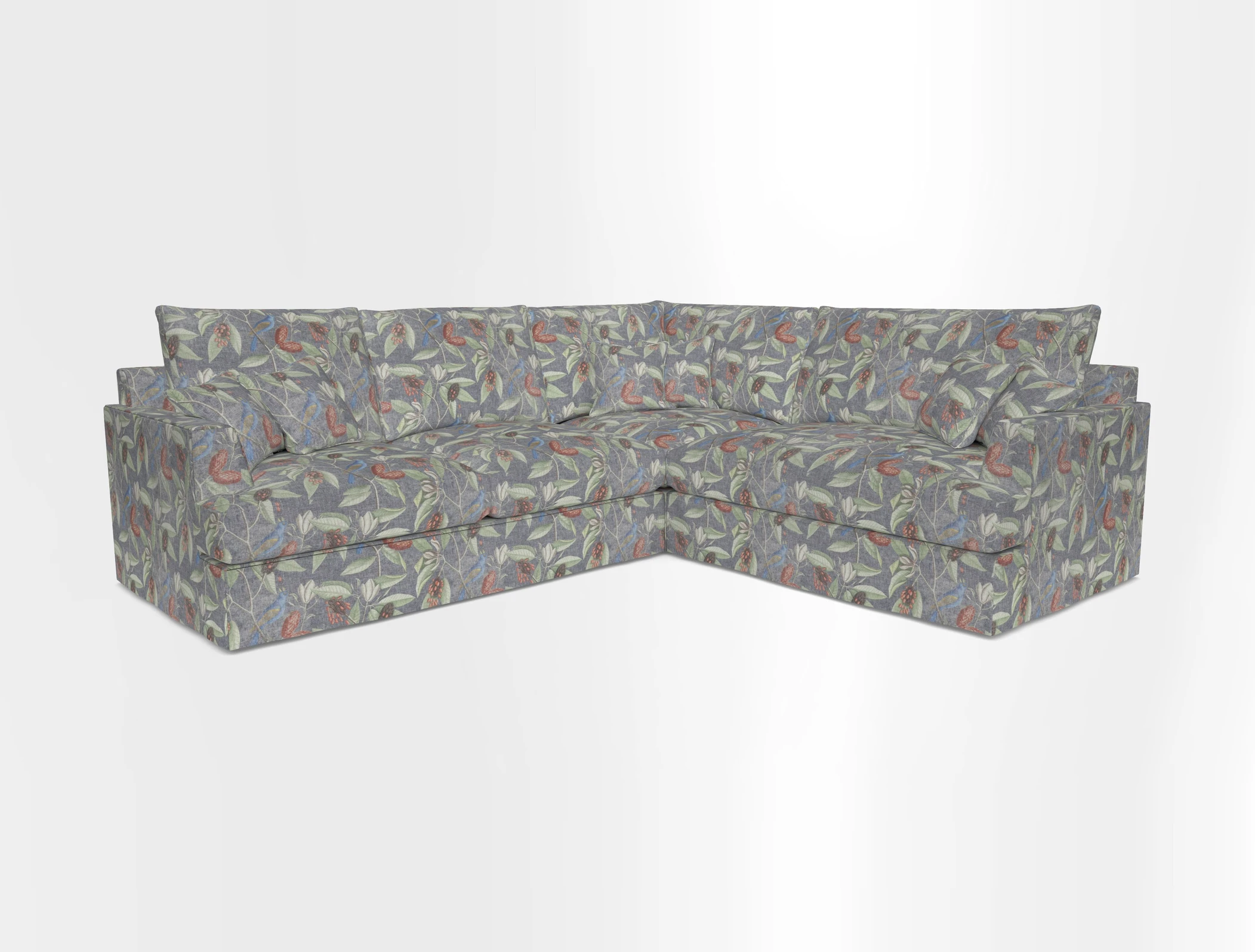 Slingsby Medium Fitted Cover Corner Unit LHF in Two Tone Plain Biscuit.  Loose cover version available