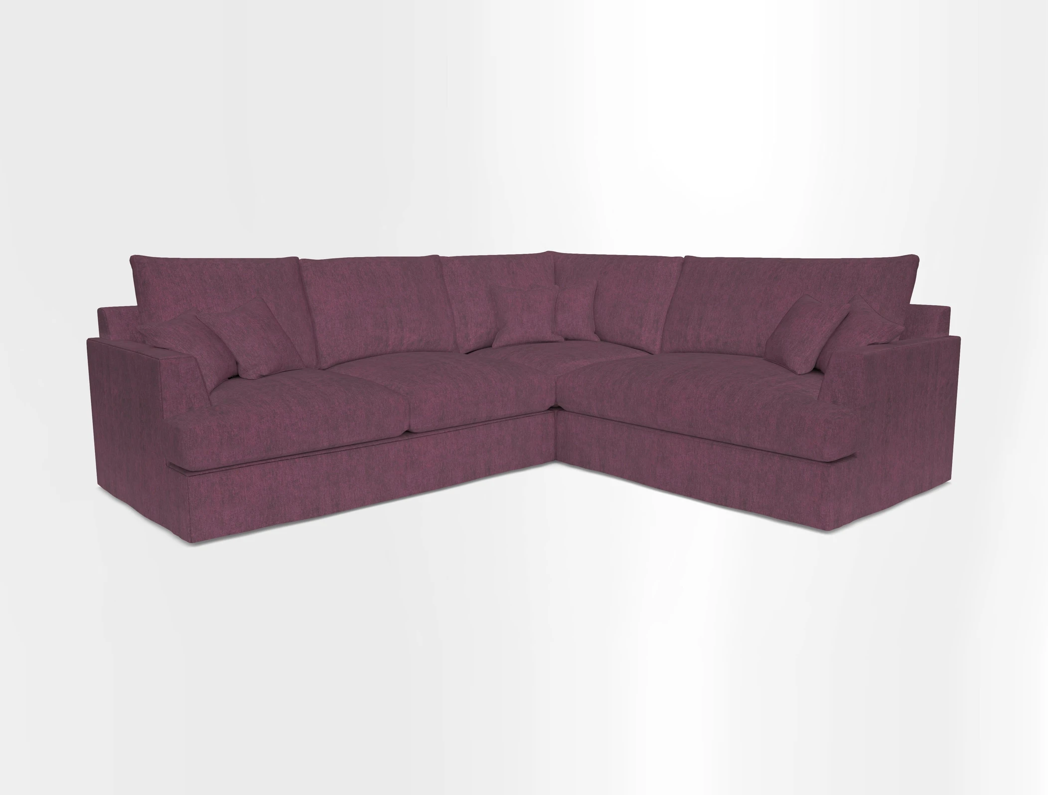 Slingsby Medium Fitted Cover Corner Unit LHF in Two Tone Plain Biscuit.  Loose cover version available