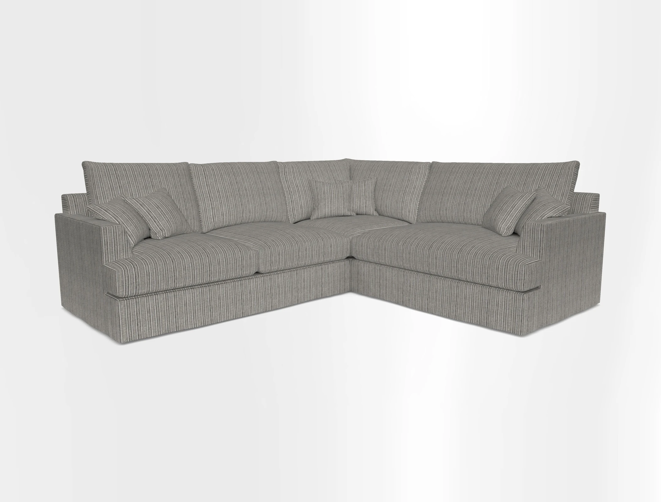 Slingsby Medium Fitted Cover Corner Unit LHF in Two Tone Plain Biscuit.  Loose cover version available