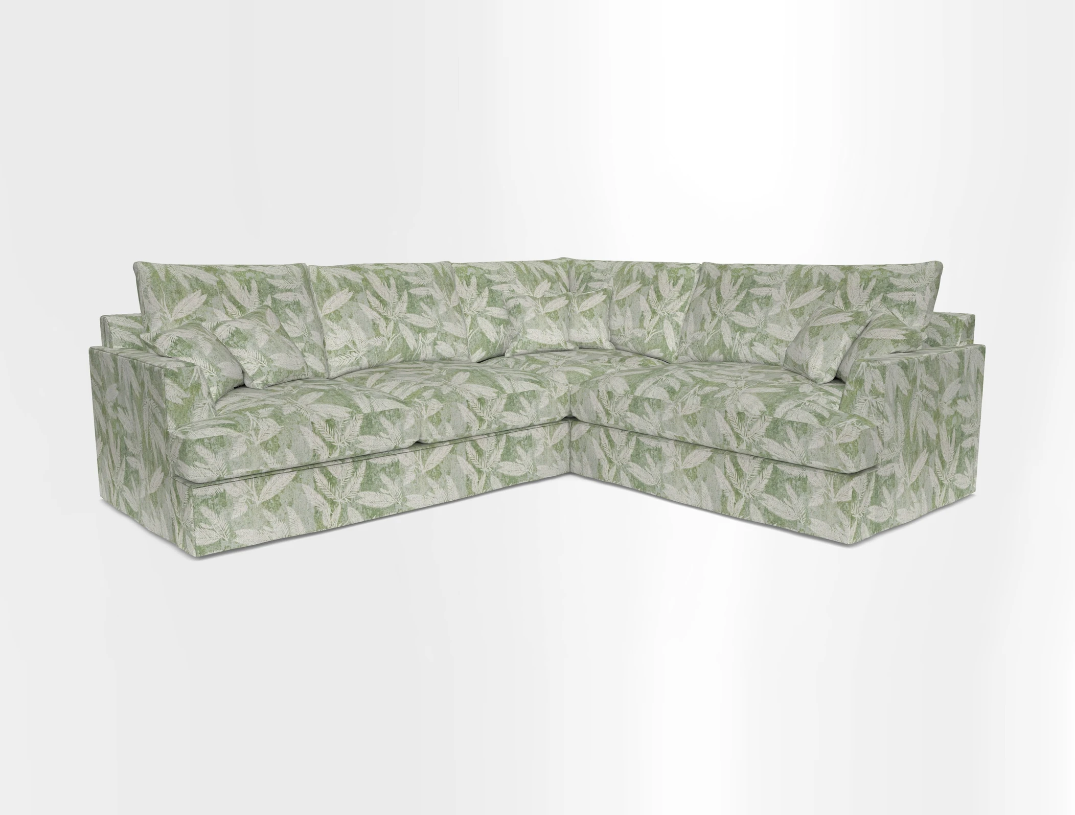 Slingsby Medium Fitted Cover Corner Unit LHF in Two Tone Plain Biscuit.  Loose cover version available