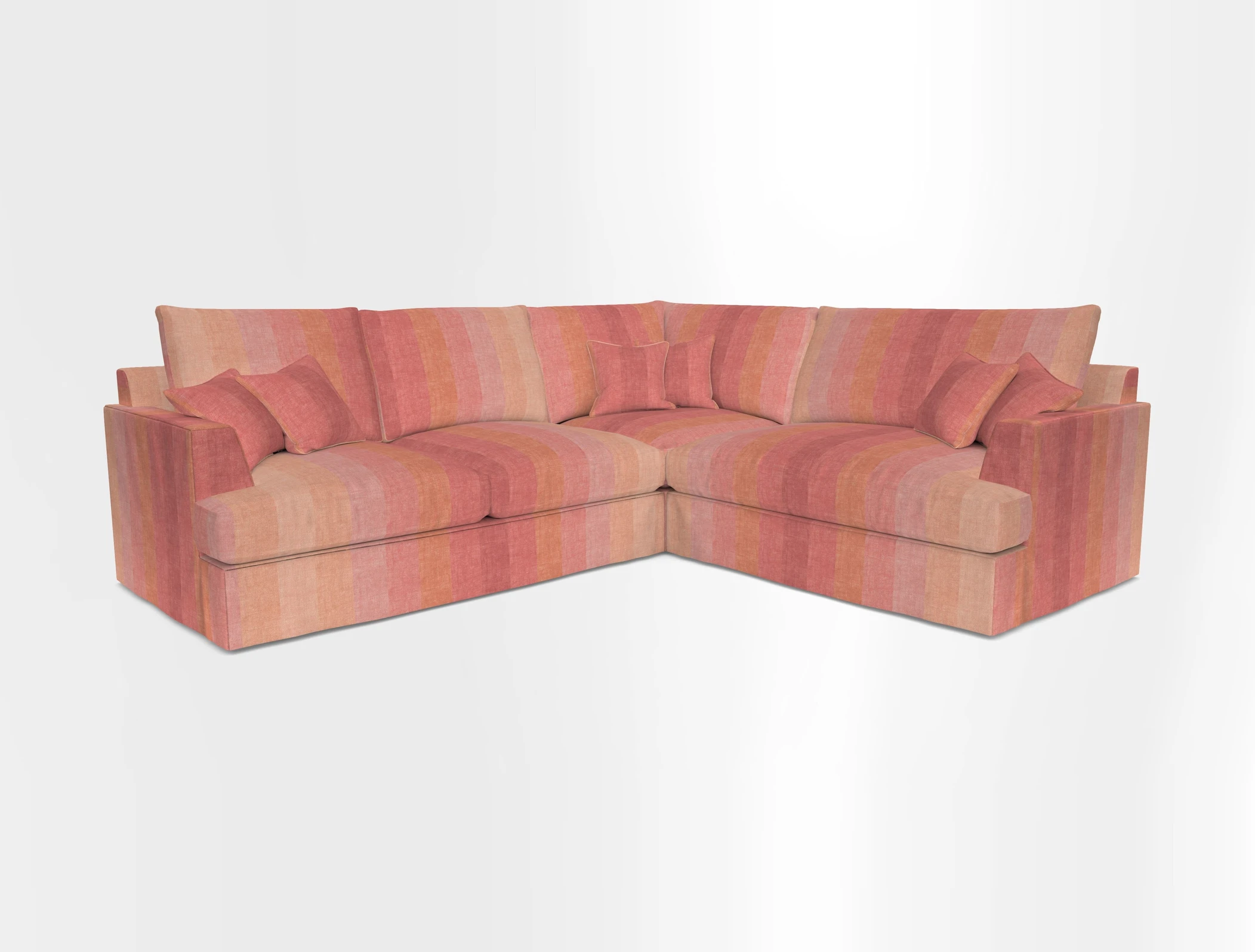 Slingsby Medium Fitted Cover Corner Unit LHF in Two Tone Plain Biscuit.  Loose cover version available
