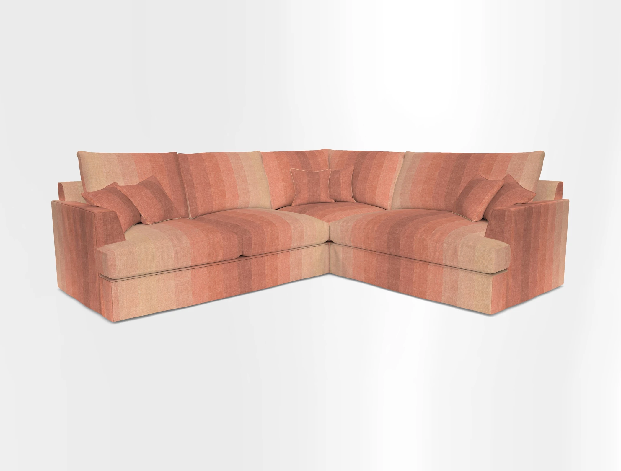 Slingsby Medium Fitted Cover Corner Unit LHF in Two Tone Plain Biscuit.  Loose cover version available
