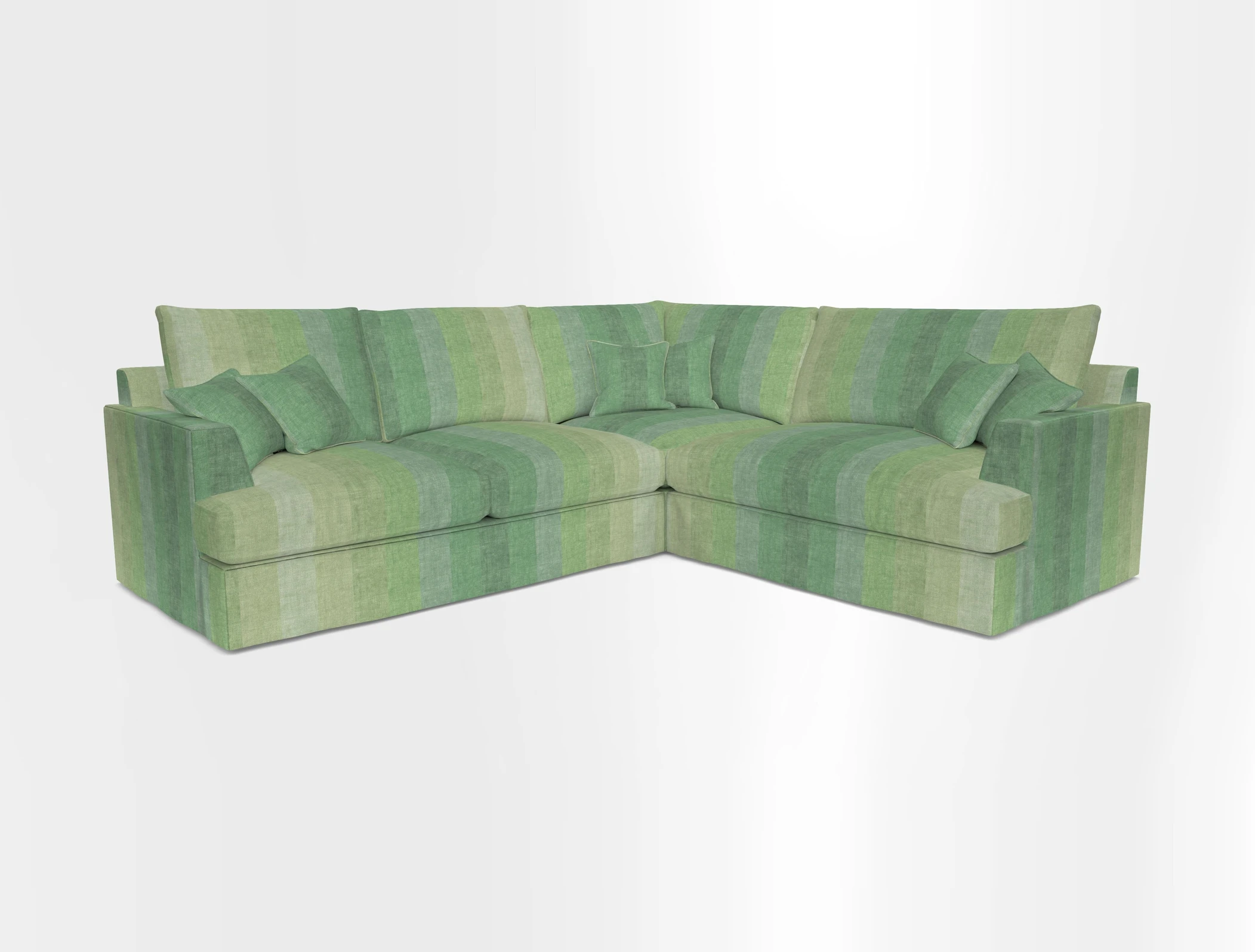 Slingsby Medium Fitted Cover Corner Unit LHF in Two Tone Plain Biscuit.  Loose cover version available