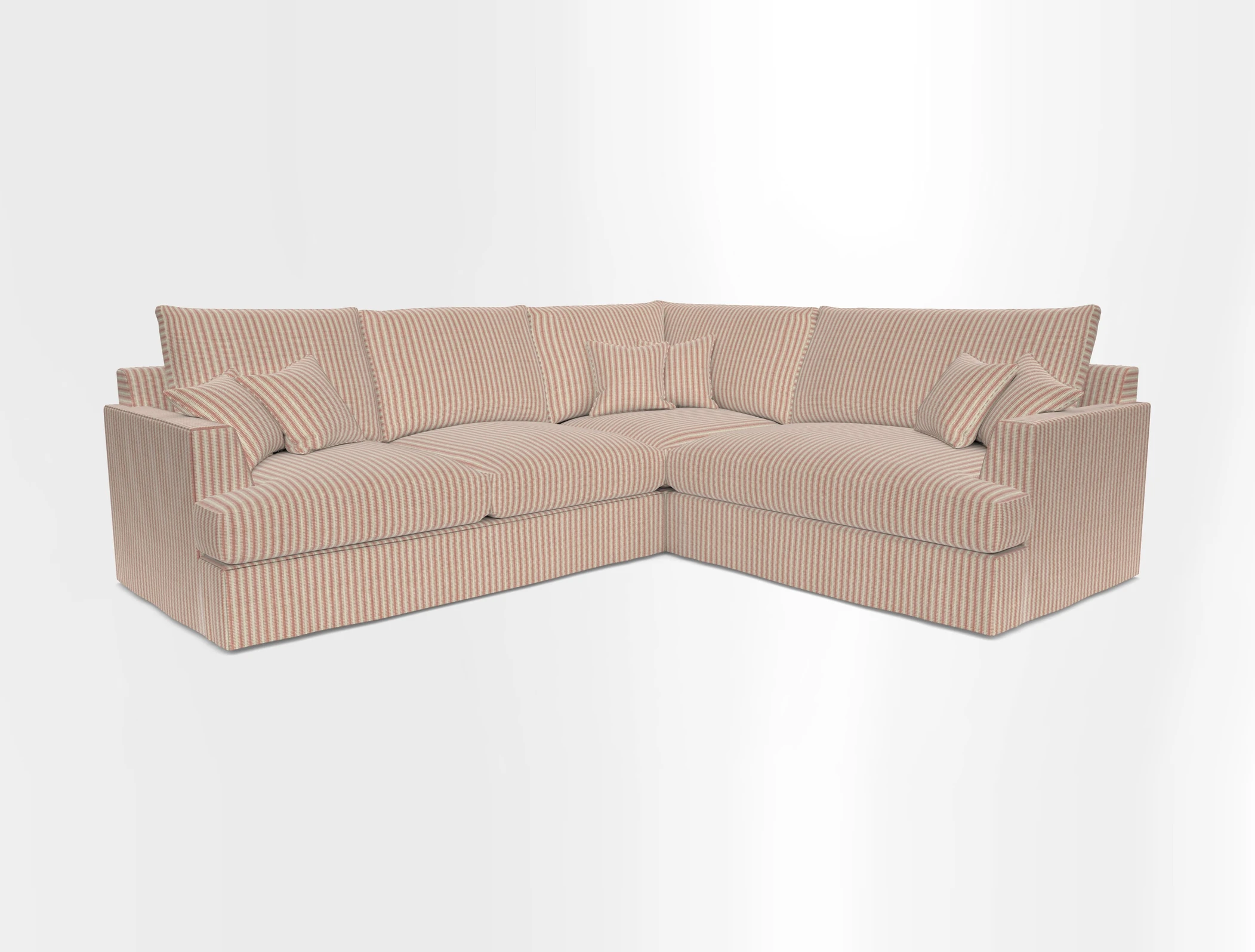 Slingsby Medium Fitted Cover Corner Unit LHF in Two Tone Plain Biscuit.  Loose cover version available