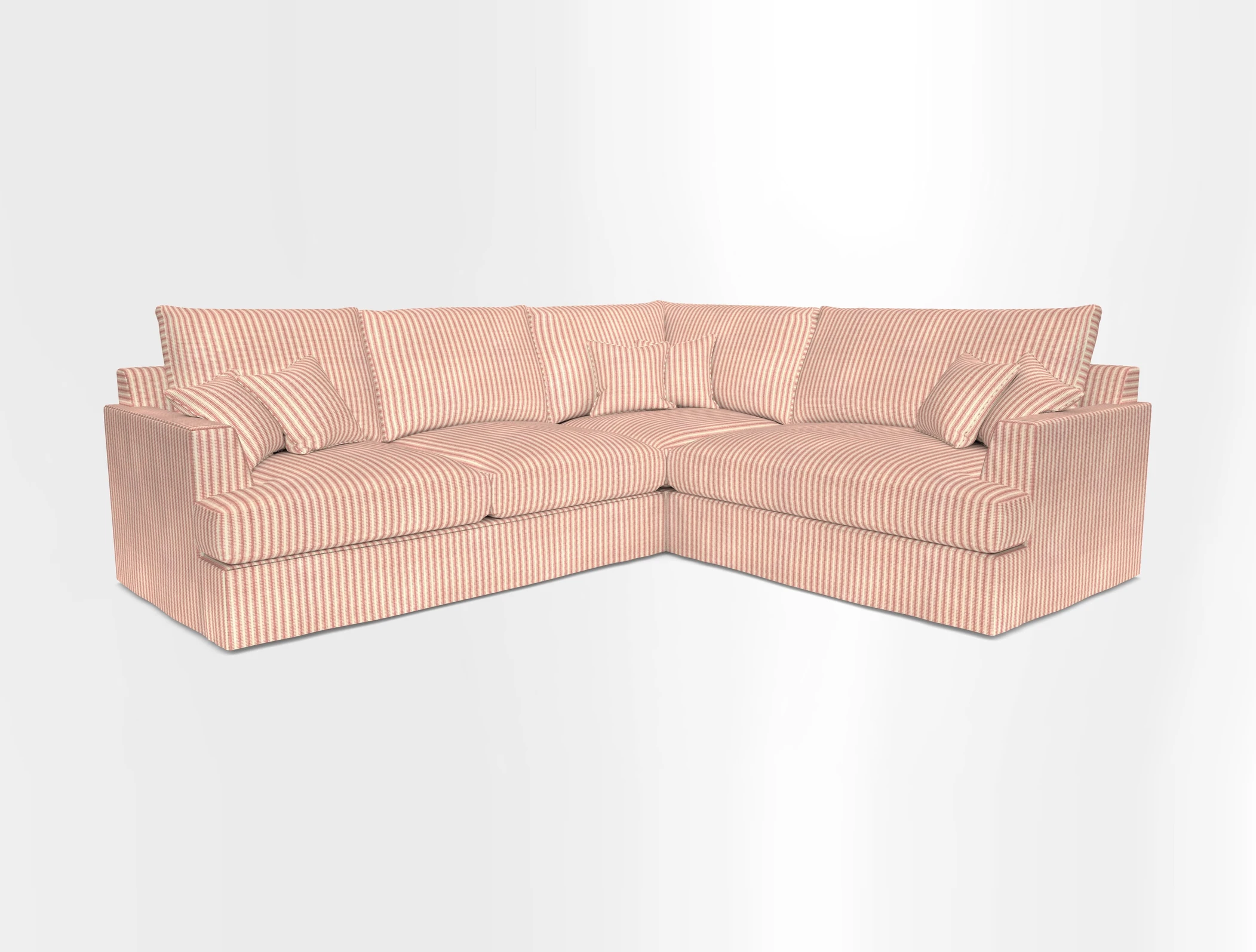 Slingsby Medium Fitted Cover Corner Unit LHF in Two Tone Plain Biscuit.  Loose cover version available