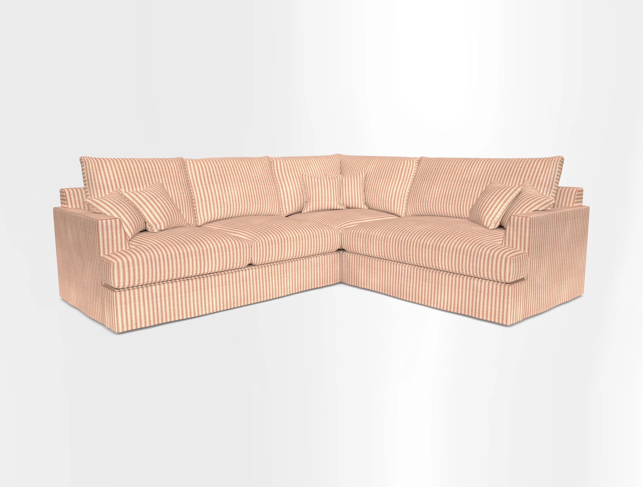 Slingsby Medium Fitted Cover Corner Unit LHF in Two Tone Plain Biscuit.  Loose cover version available