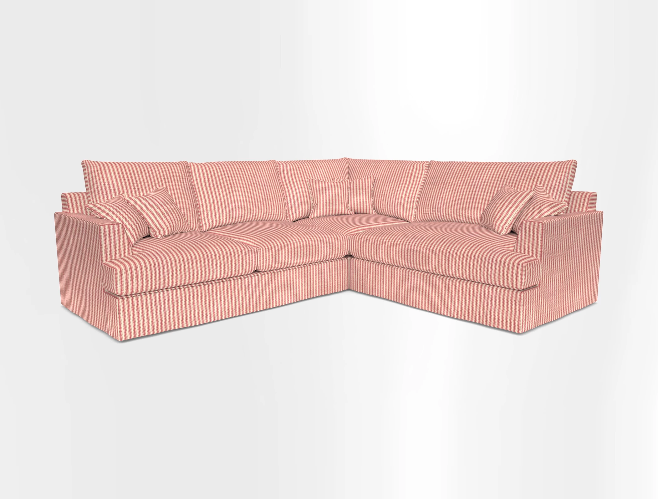 Slingsby Medium Fitted Cover Corner Unit LHF in Two Tone Plain Biscuit.  Loose cover version available