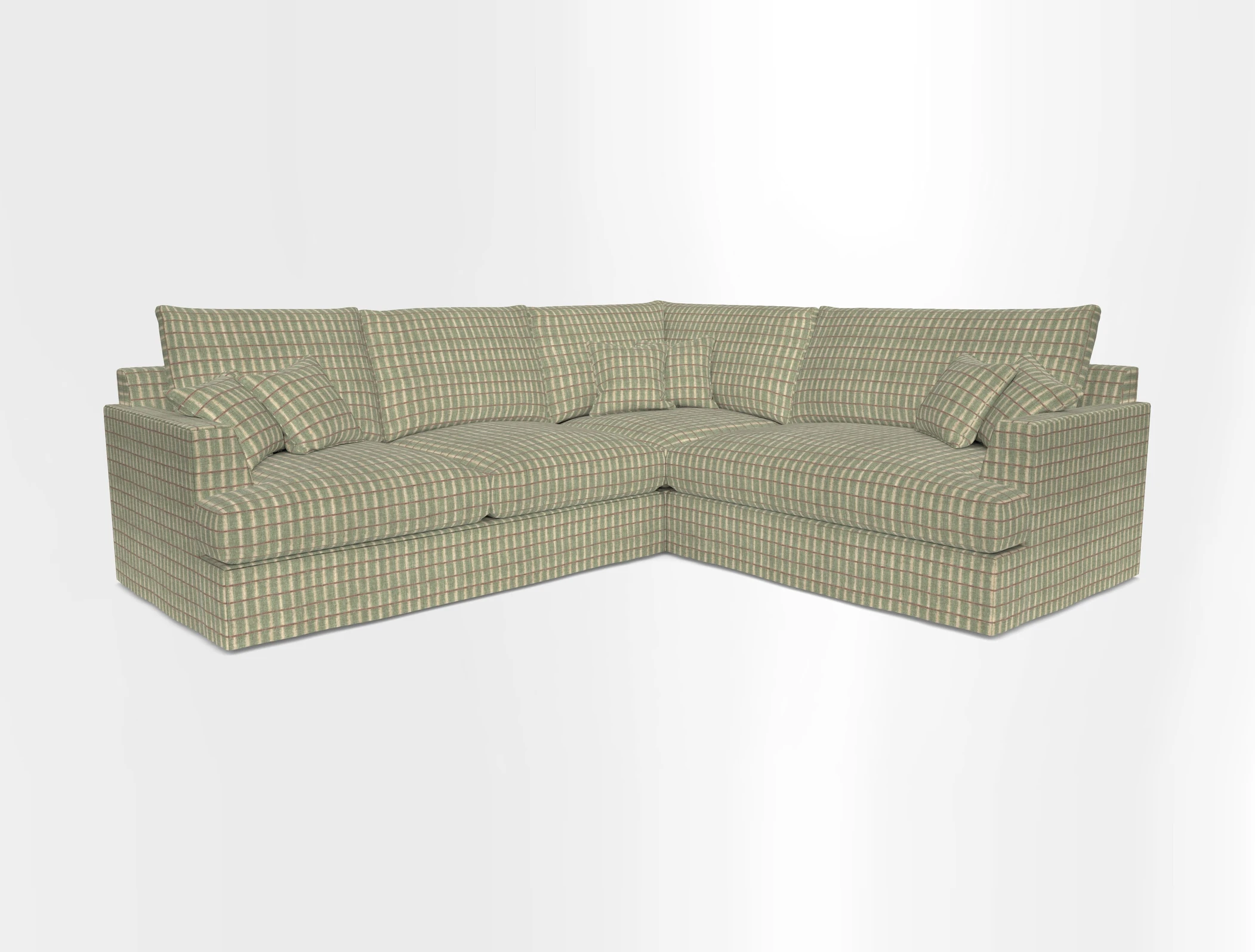 Slingsby Medium Fitted Cover Corner Unit LHF in Two Tone Plain Biscuit.  Loose cover version available