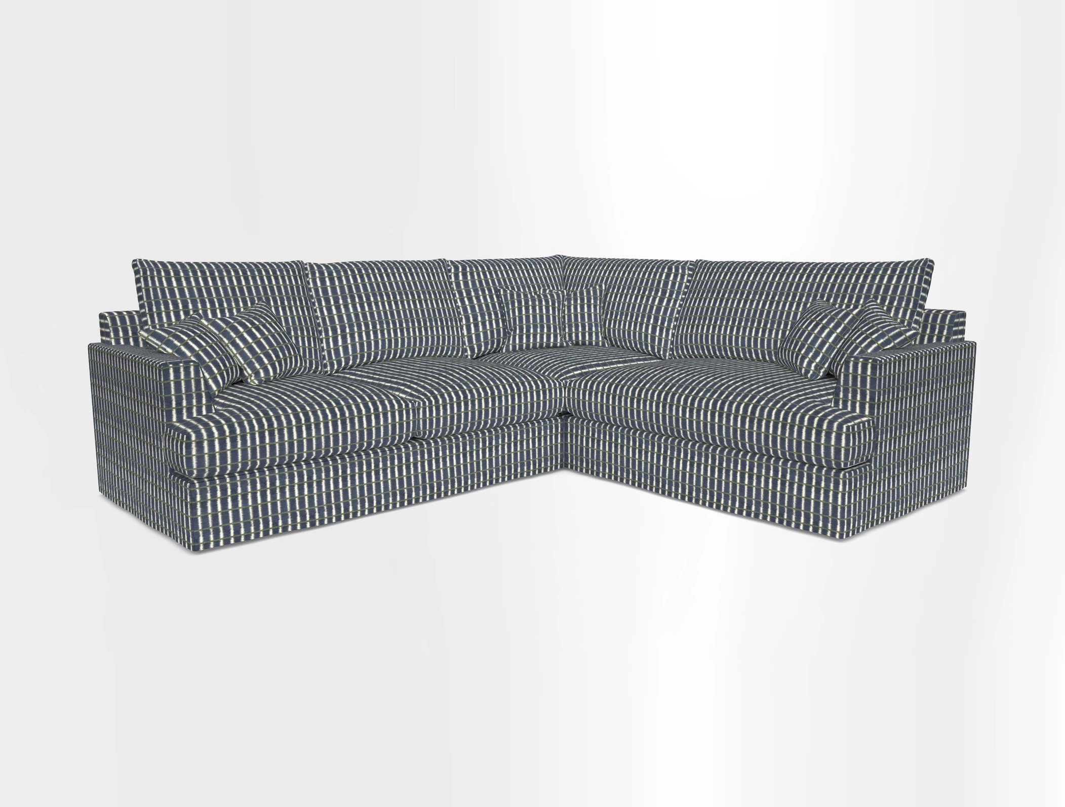 Slingsby Medium Fitted Cover Corner Unit LHF in Two Tone Plain Biscuit.  Loose cover version available