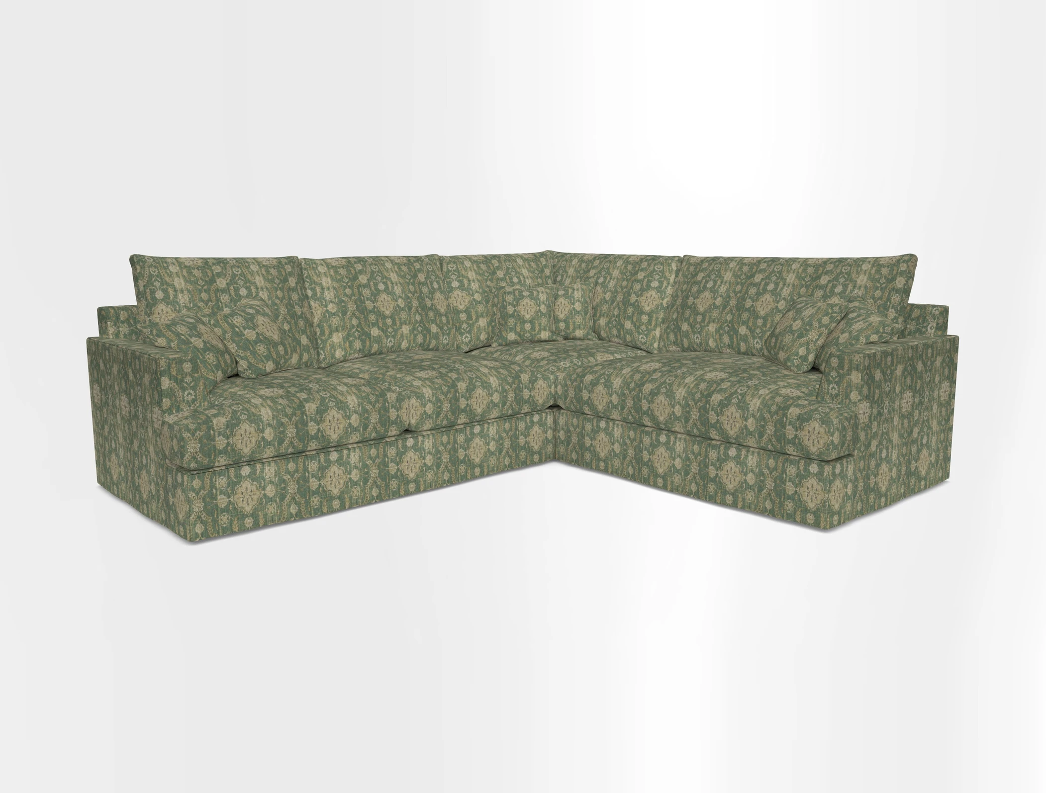 Slingsby Medium Fitted Cover Corner Unit LHF in Two Tone Plain Biscuit.  Loose cover version available