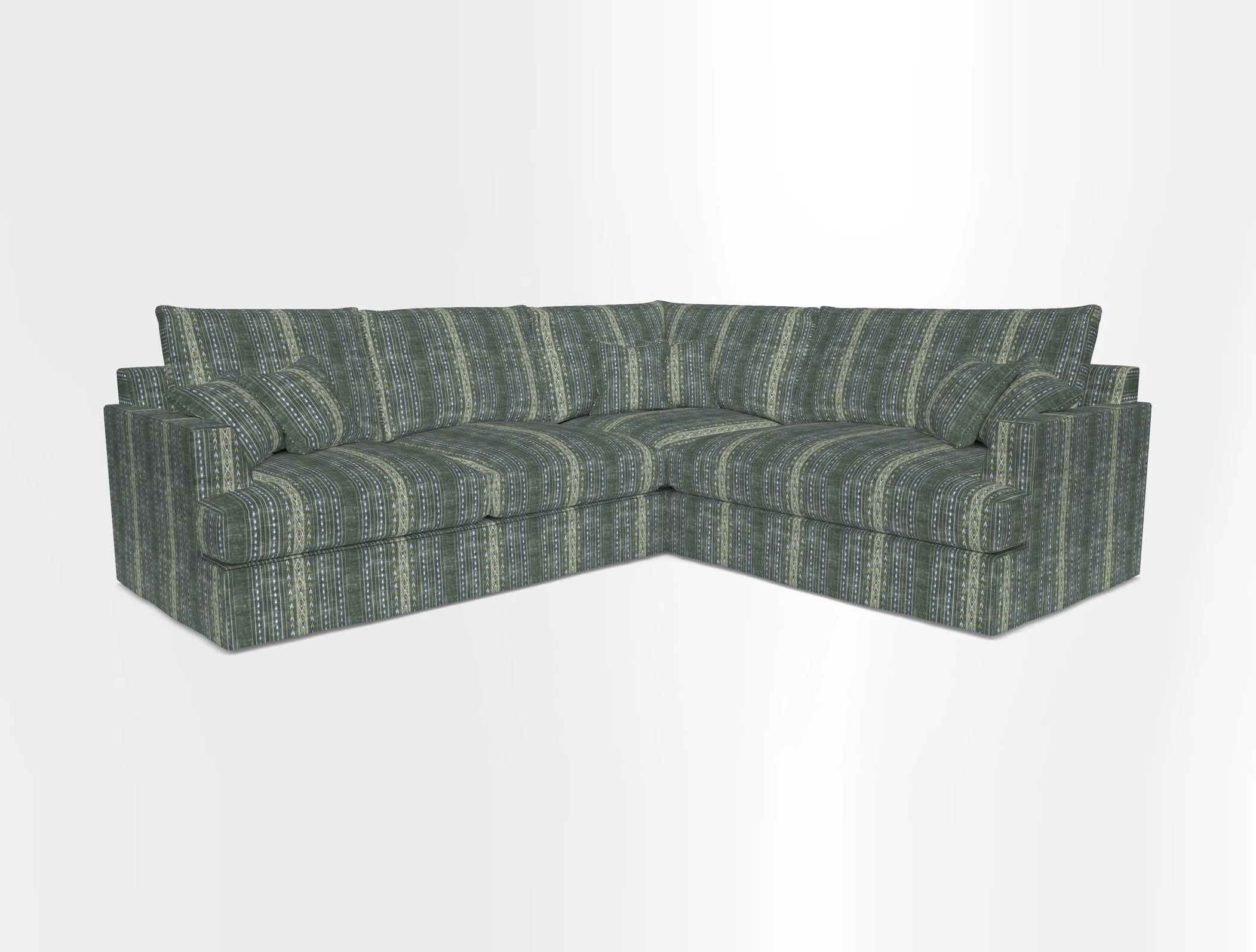 Slingsby Medium Fitted Cover Corner Unit LHF in Two Tone Plain Biscuit.  Loose cover version available