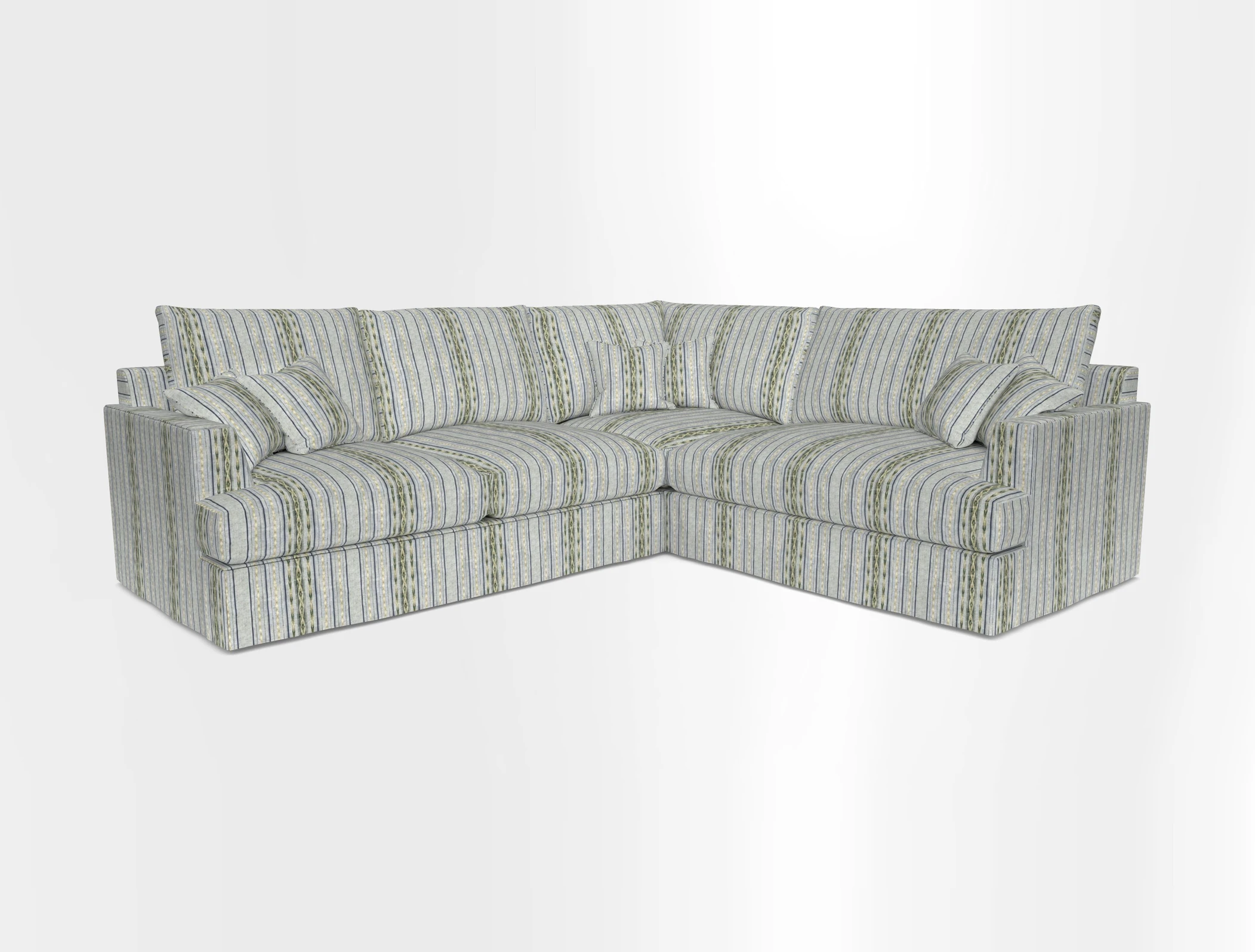 Slingsby Medium Fitted Cover Corner Unit LHF in Two Tone Plain Biscuit.  Loose cover version available