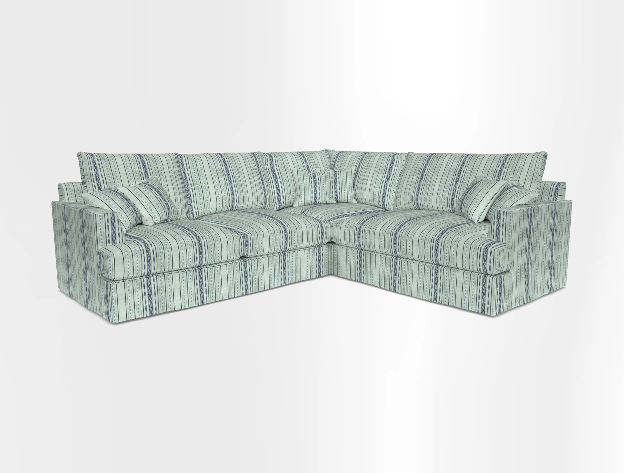 Slingsby Medium Fitted Cover Corner Unit LHF in Two Tone Plain Biscuit.  Loose cover version available