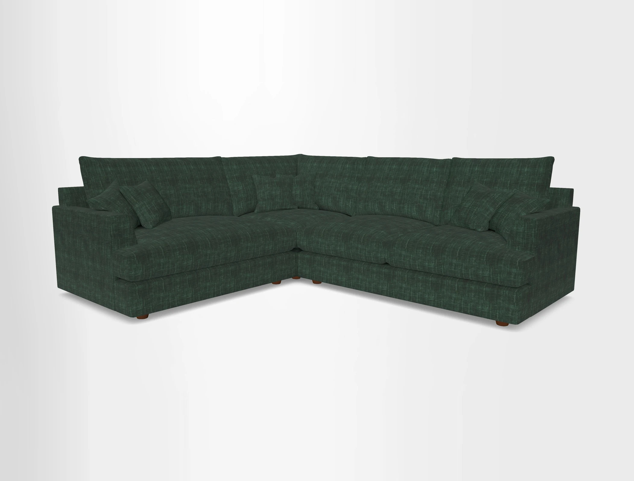 Slingsby Medium Fitted Cover Corner Unit RHF in Two Tone Plain Biscuit