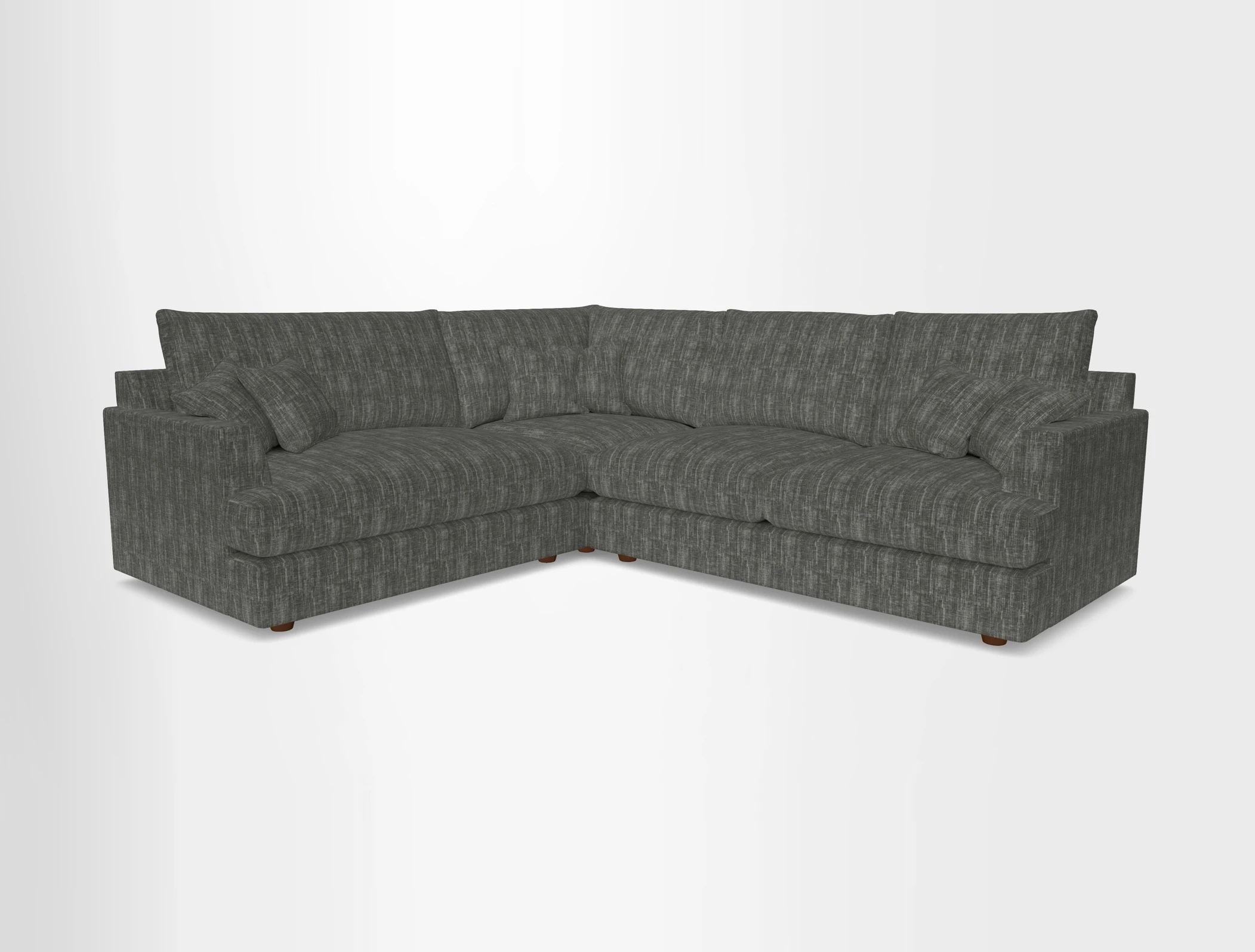 Slingsby Medium Fitted Cover Corner Unit RHF in Two Tone Plain Biscuit