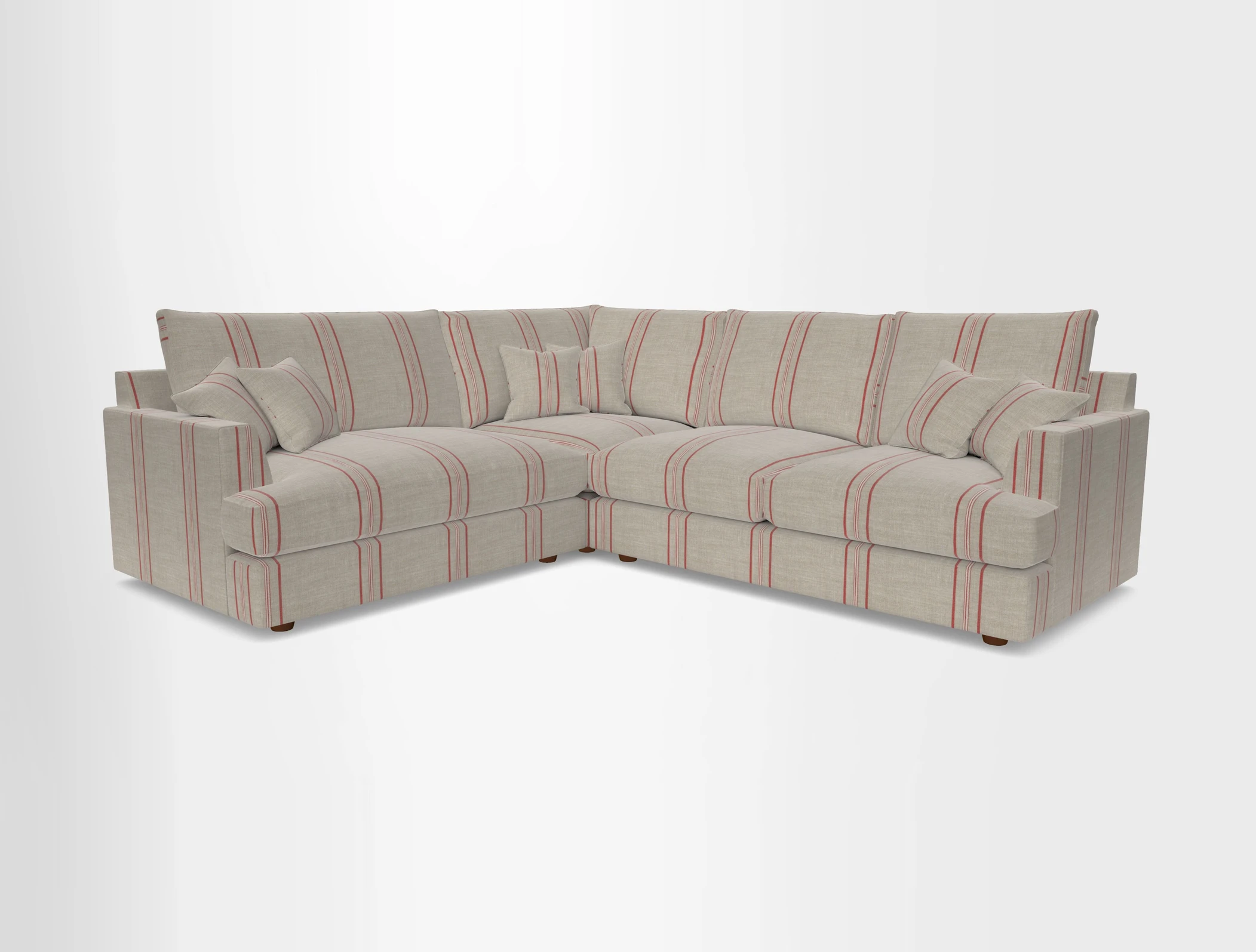 Slingsby Medium Fitted Cover Corner Unit RHF in Two Tone Plain Biscuit