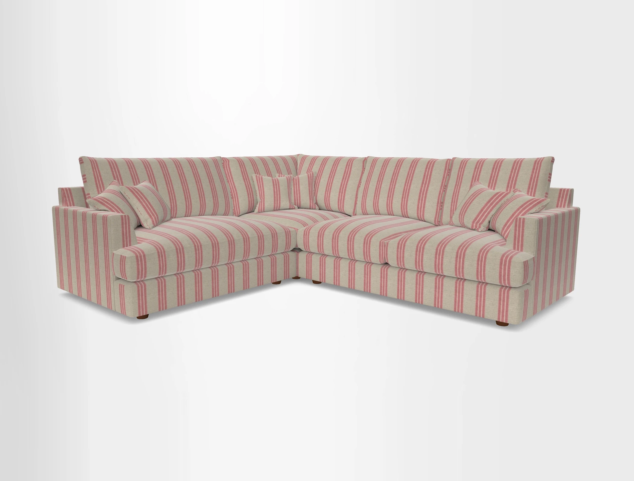 Slingsby Medium Fitted Cover Corner Unit RHF in Two Tone Plain Biscuit